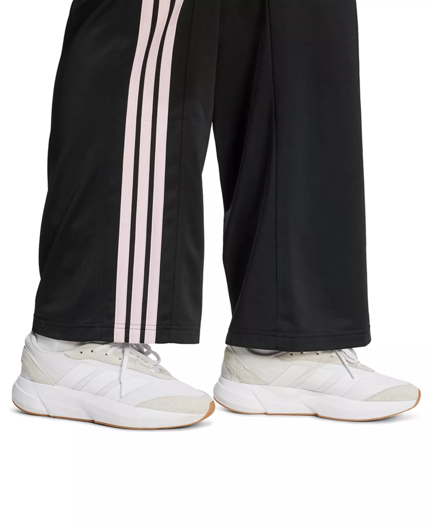Women's 3-Stripes Fashion Mid-Rise Pants - Black/clear Pink - L