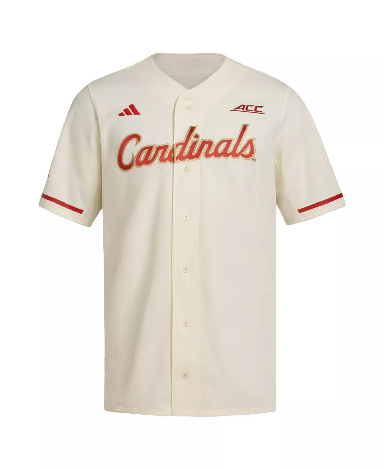Men's Cream Louisville Cardinals Replica Baseball Jersey - Cream - M