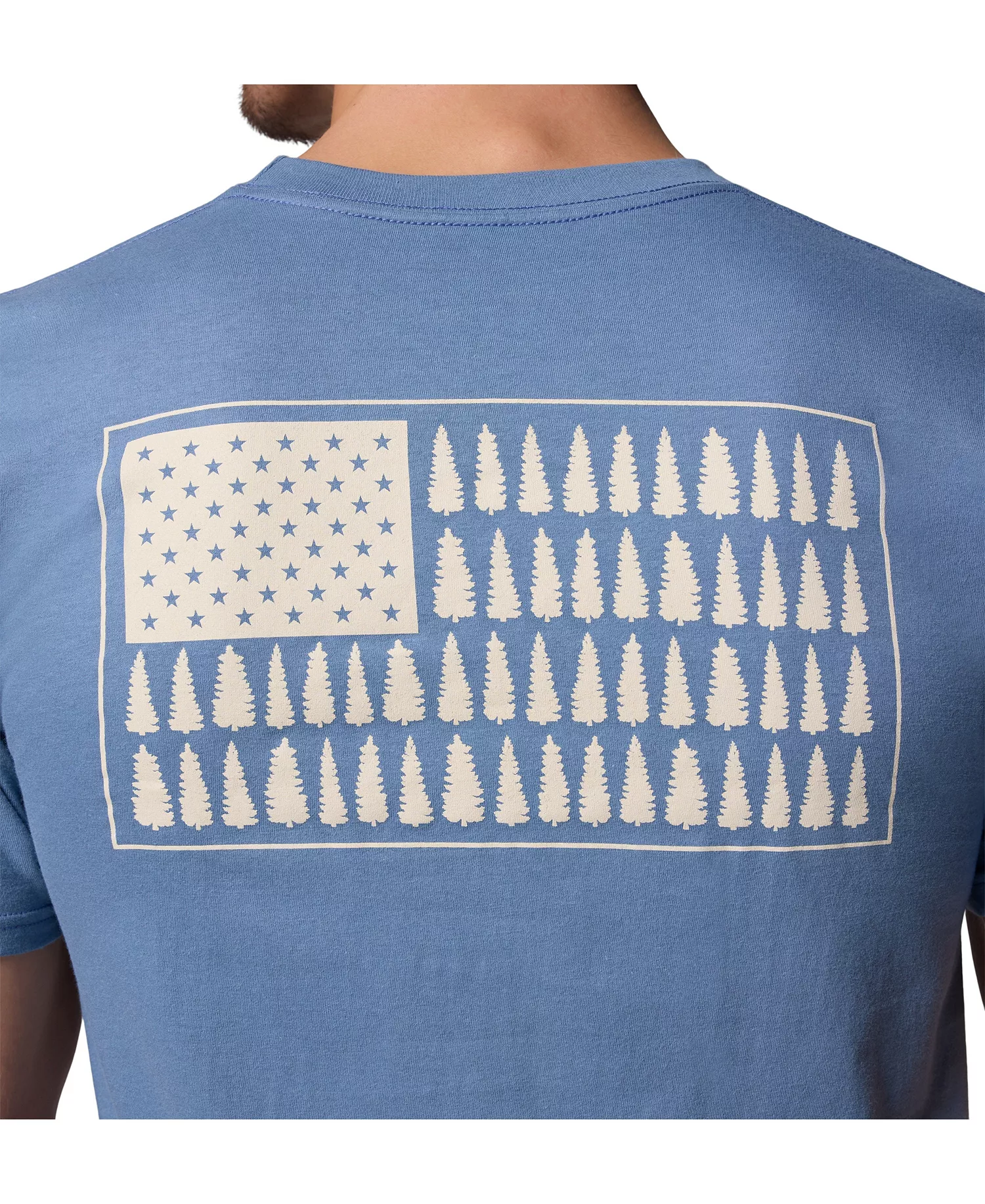 Men's Tree Flag Graphic T-Shirt - Steel - L
