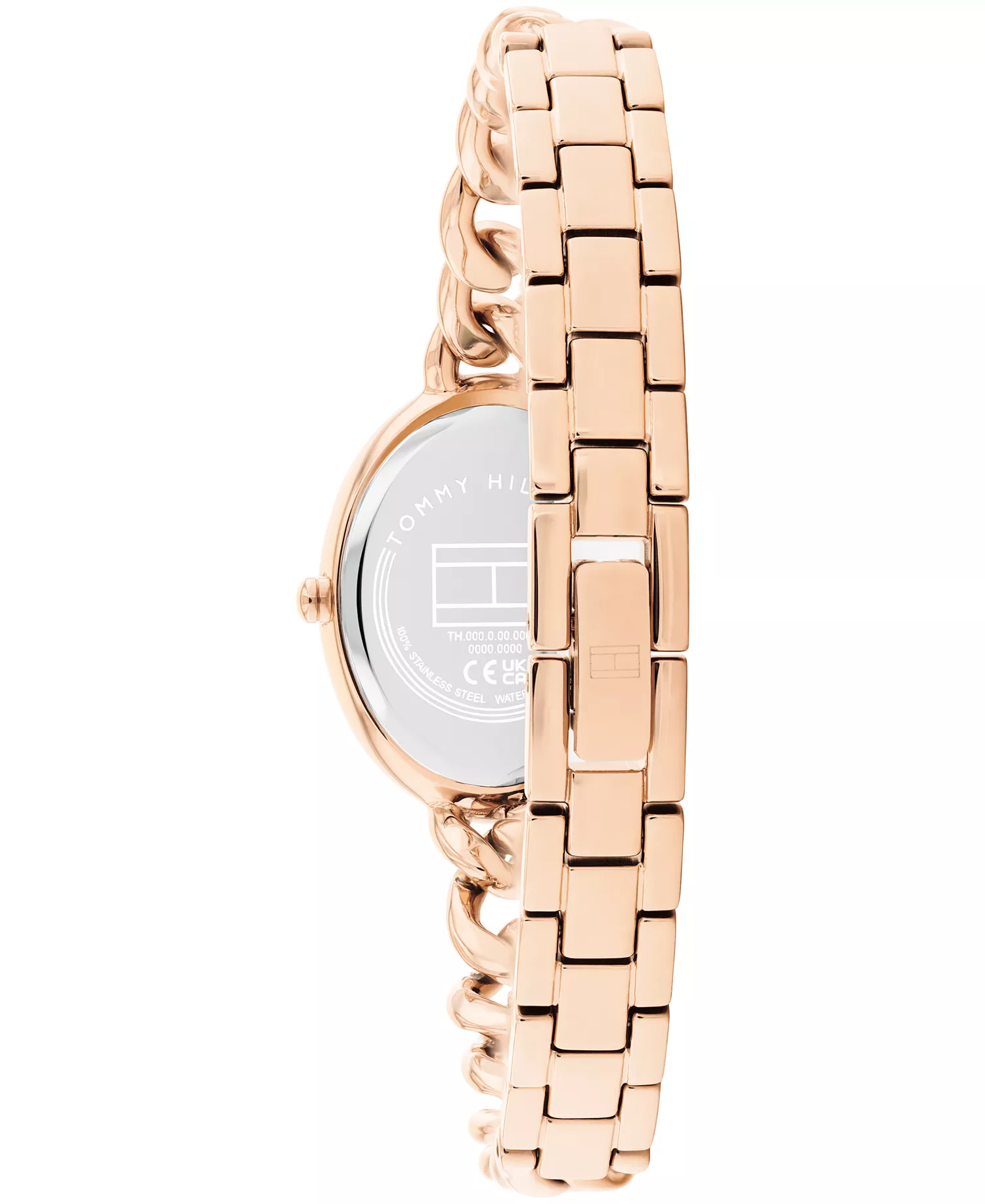 Women's Quartz Rose Gold Tone Stainless Steel Chain Bracelet Watch, 21.5mm - Rose Gold - No Size