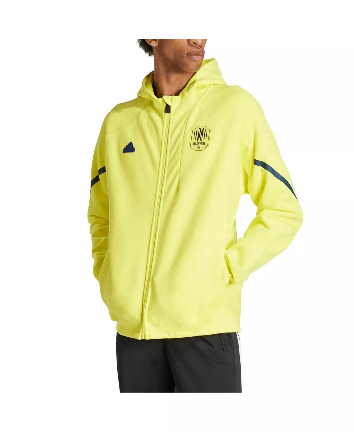 Men's Yellow Nashville SC 2024 Anthem Travel Full-Zip Jacket - Yellow - 3XL