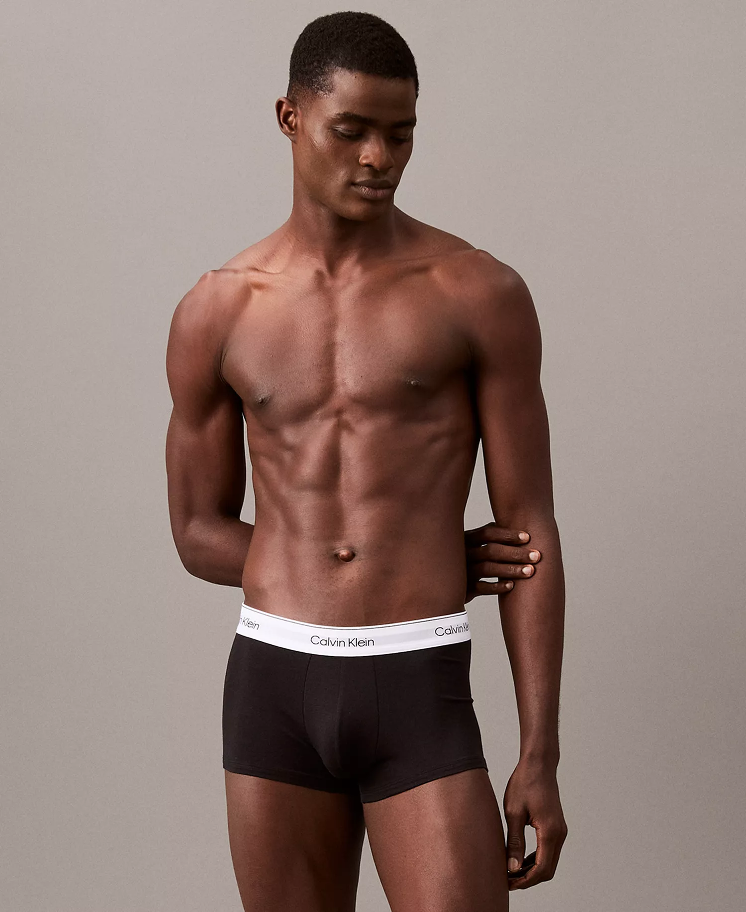 Men's Icon Stretch Low Rise Trunks,  3-Pack - Black - 1X