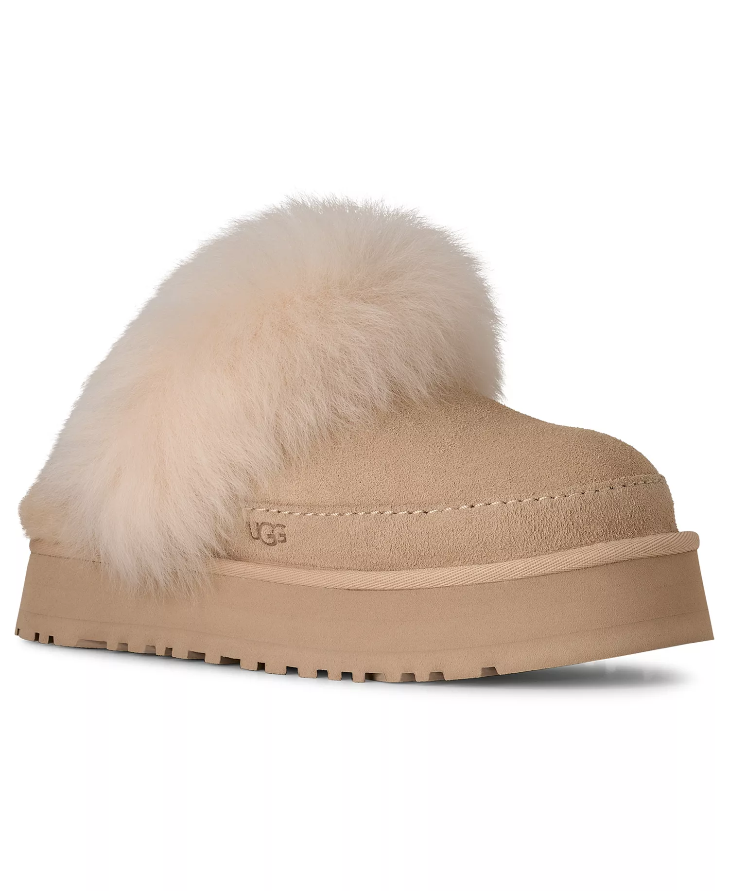 UGG Women's Disquette Chalet Round Toe Slipper - Beige - 9M