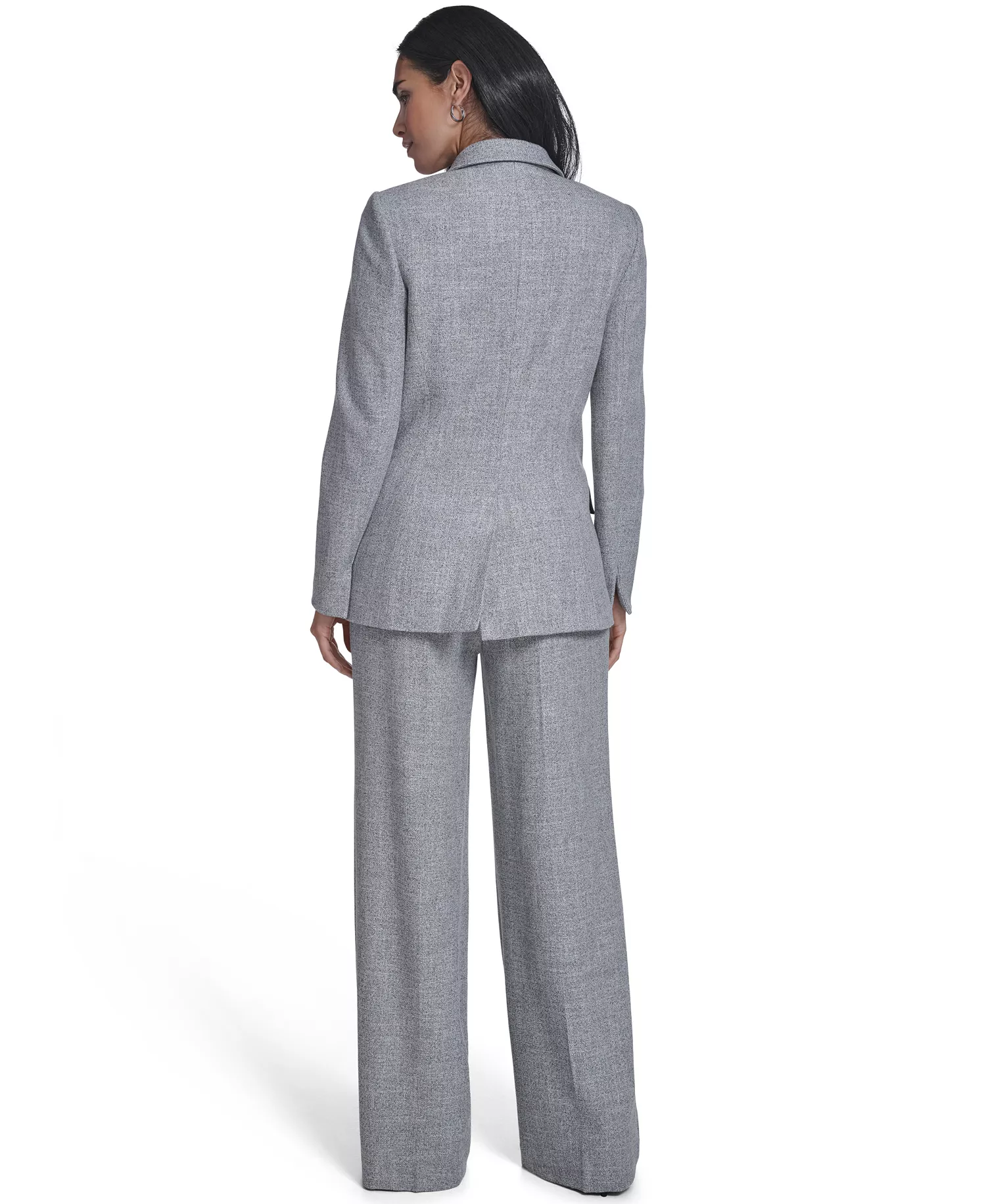 Women's Novelty Open-Front Jacket - Light Heather Multi - 0