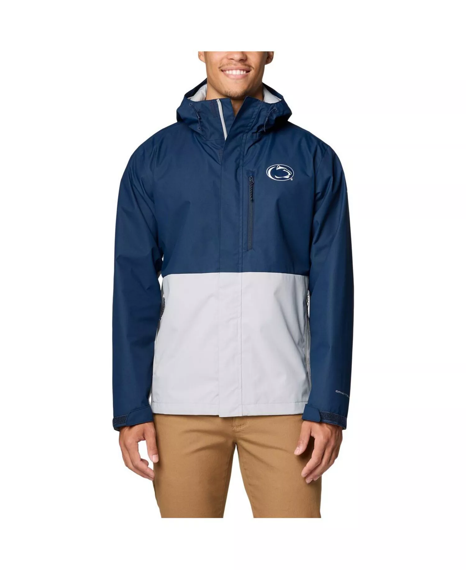 Men's Navy Penn State Nittany Lions Field Bound Omni-Tech Full-Zip Jacket - Navy - L