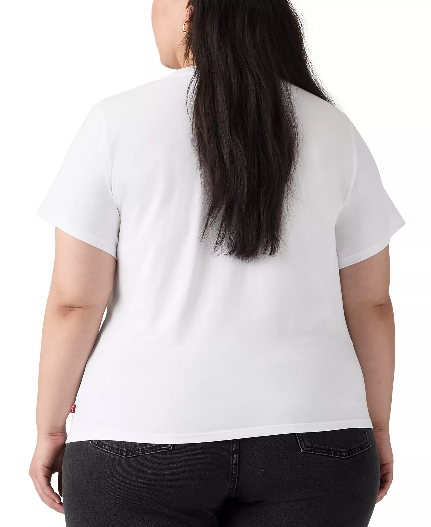 Plus Size Crewneck Graphic T-Shirt - Plus Two Horse Bright White - 1X