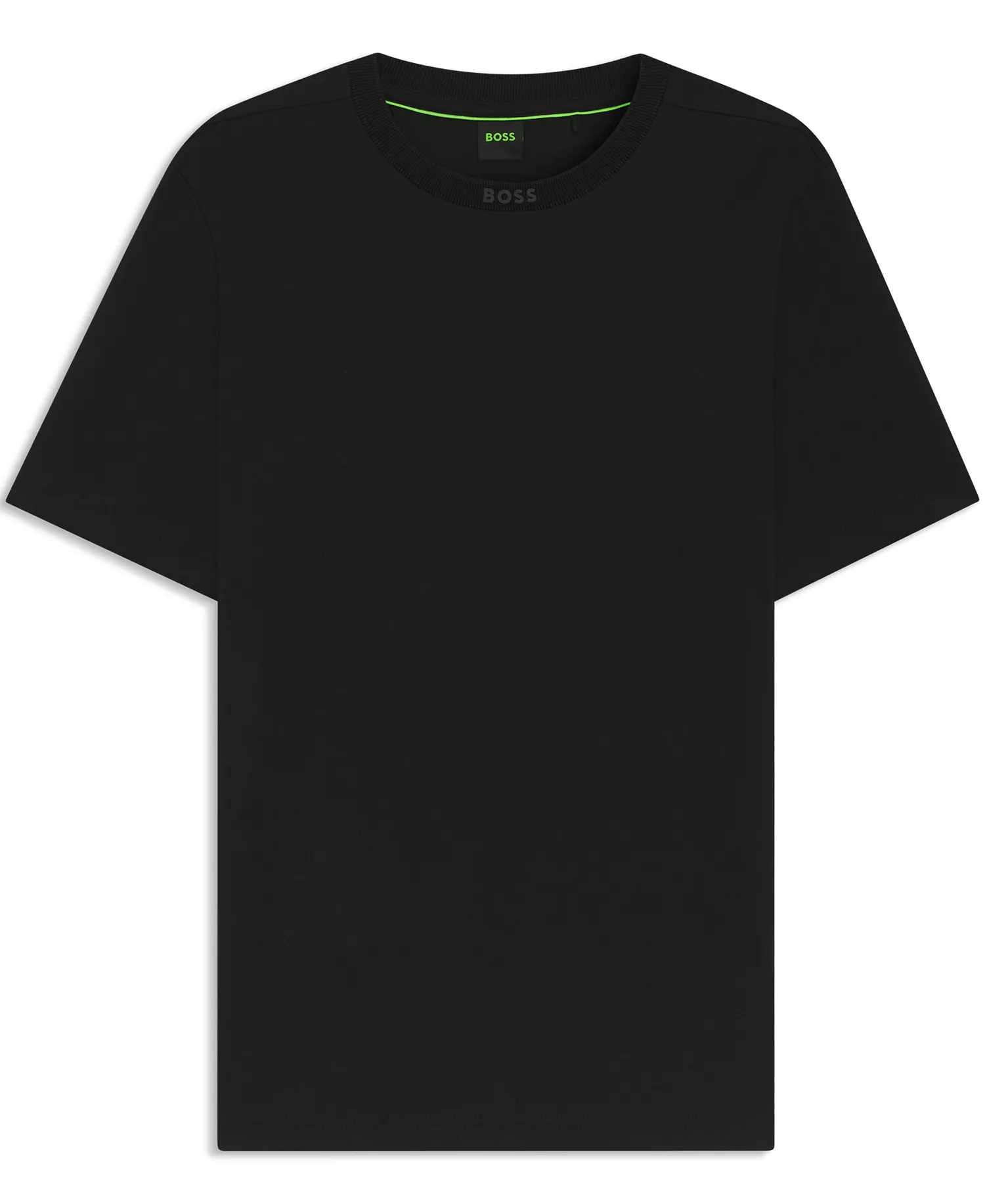 Men's Cotton Logo Crew Neck T-Shirt - Black - 2XL