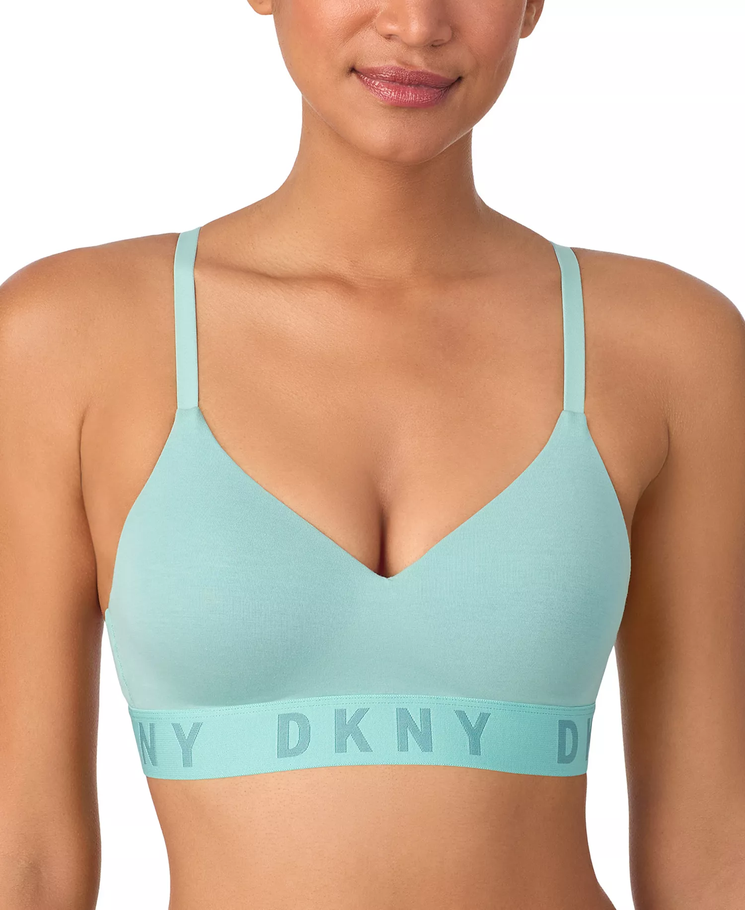 Women's Cozy Boyfriend WireFree Bra, DK4518 - Aquifer - L