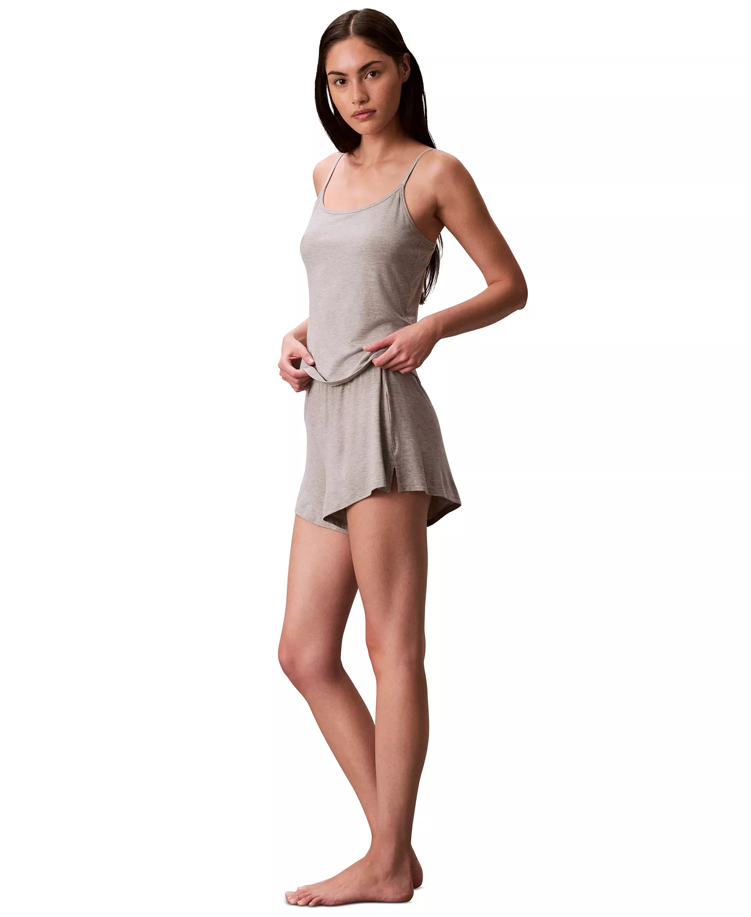 Women's Square Neck Camisole - Gray Heather - L