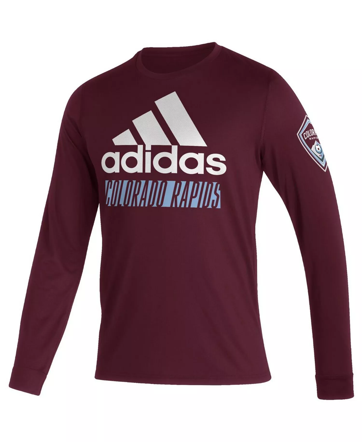 Men's Burgundy Colorado Rapids Vintage Performance Long Sleeve T-Shirt - Burgundy - L