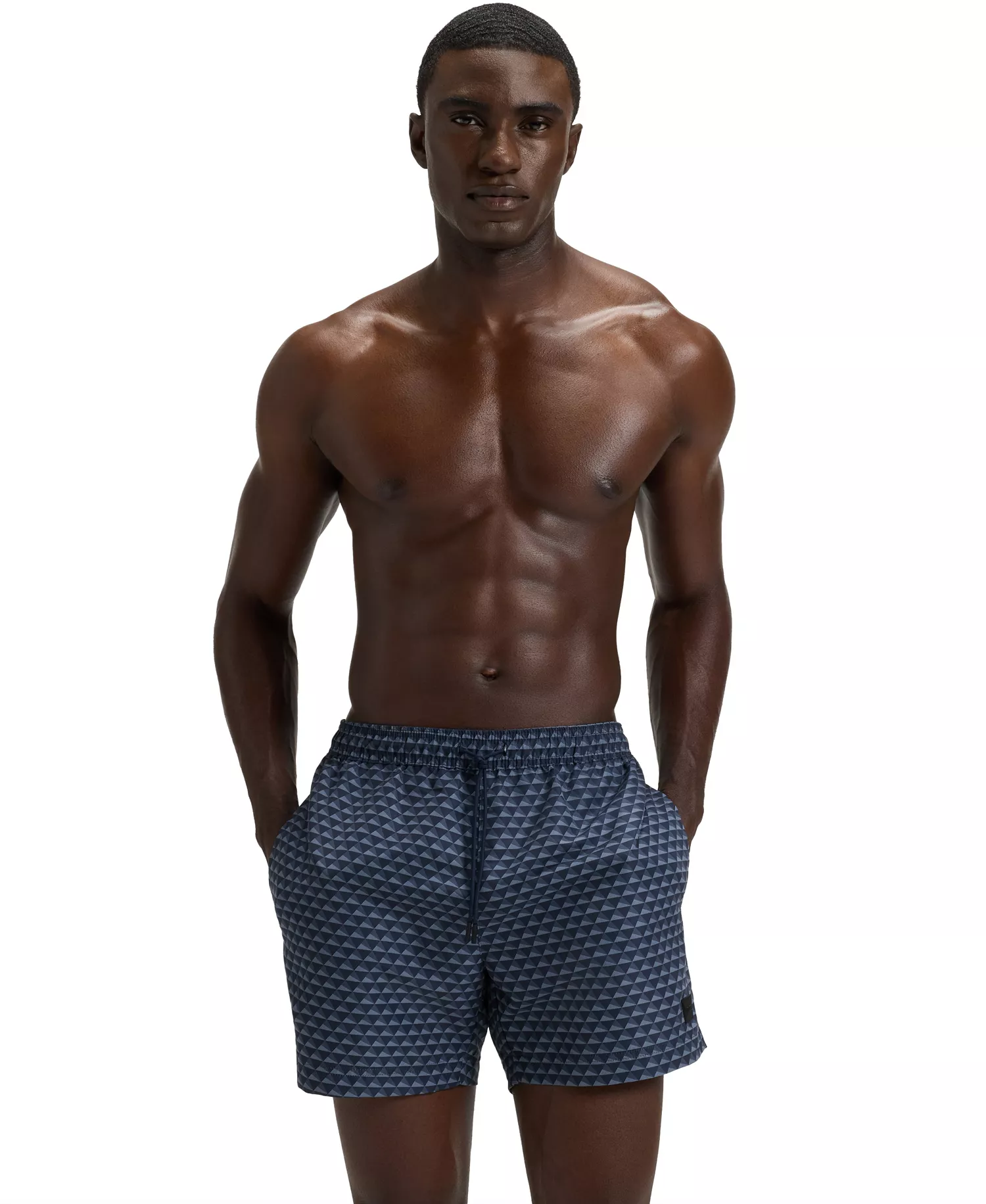 Men's All-Over Print Swim Shorts - Navy - XL