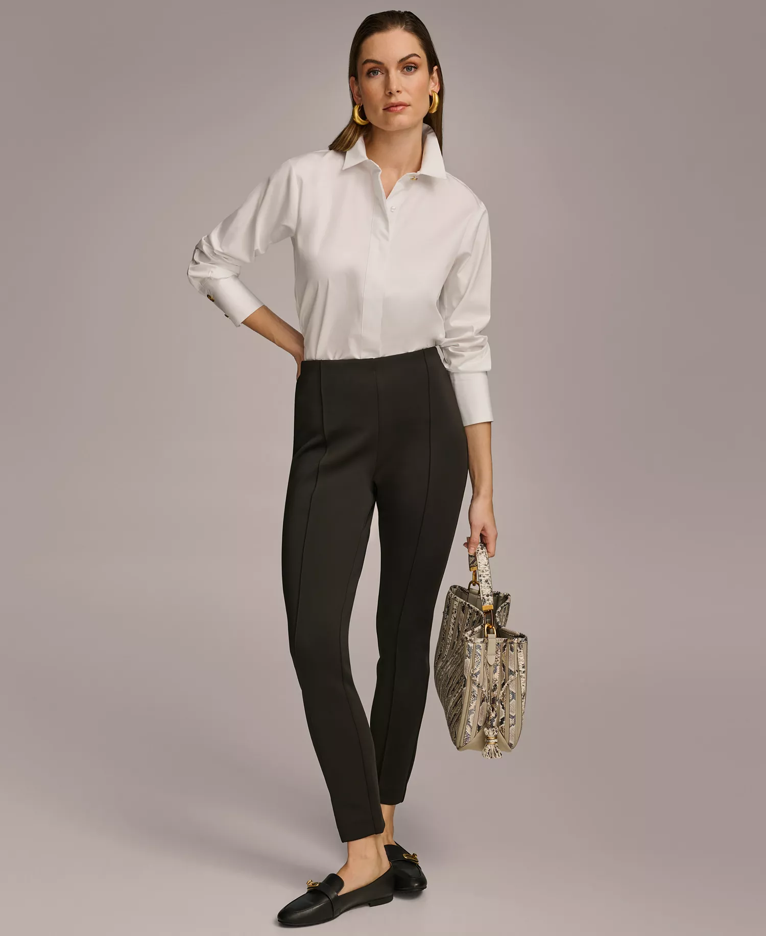 Women's High Rise Skinny Ankle Pants - Black - 0