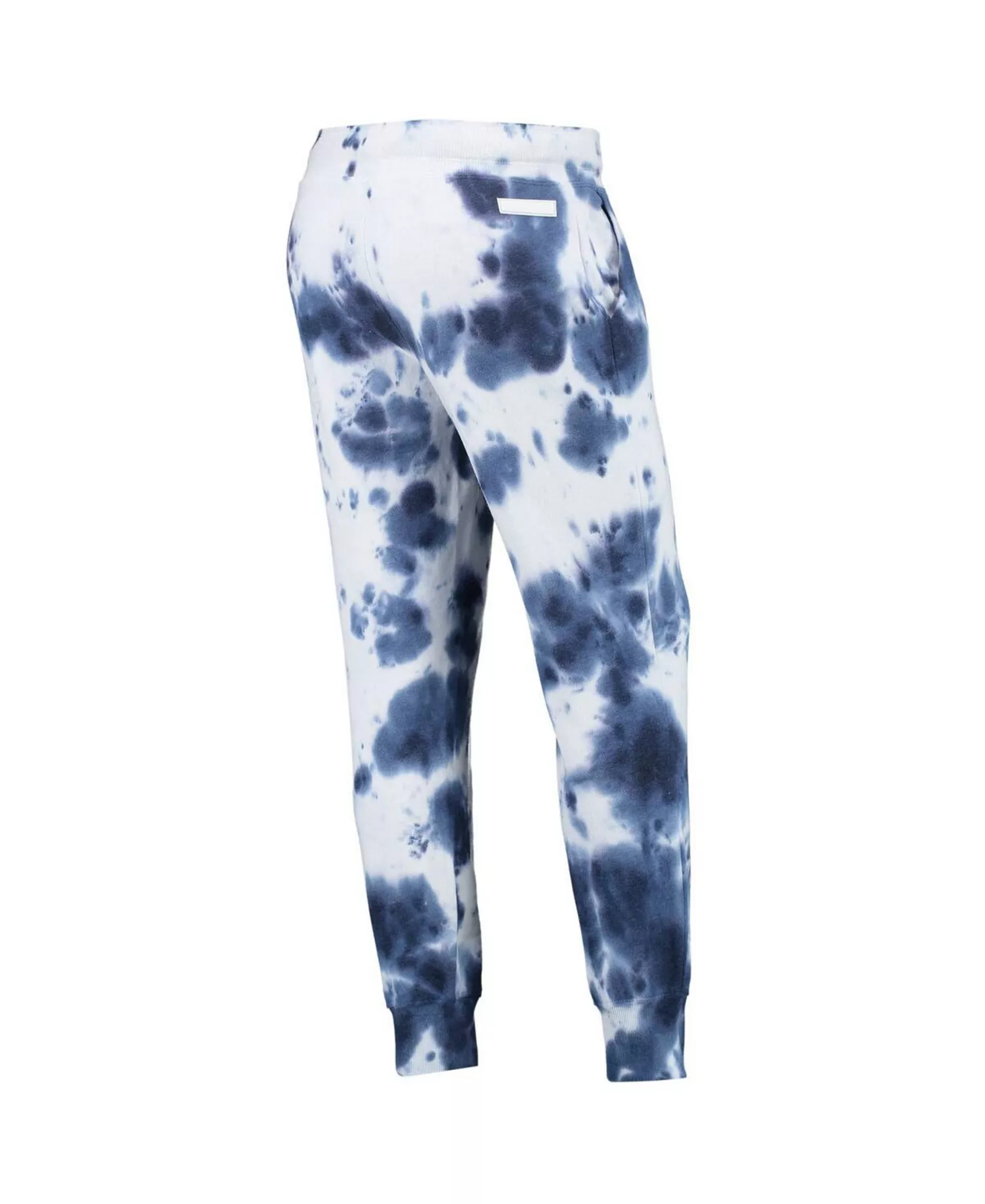 Women's White, Navy New England Patriots Melody Tie-Dye Jogger Pants - White, Navy - M