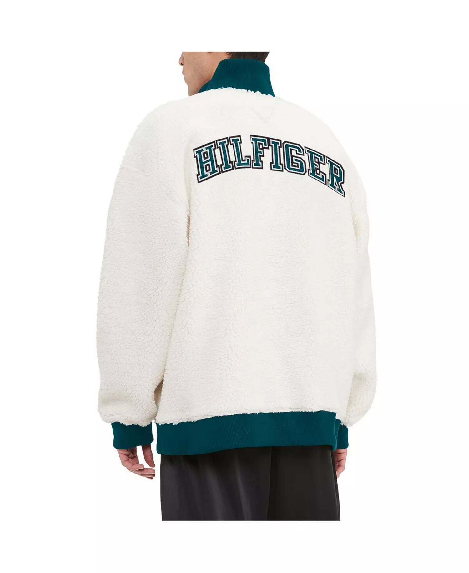 Men's Cream Philadelphia Eagles Jordan Sherpa Quarter-Zip Sweatshirt - Cream - 2XL
