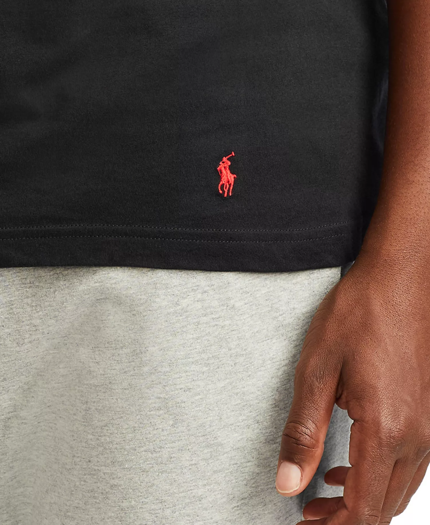 Men's 3-Pack Big and Tall Crewneck Undershirts - Black - 1X