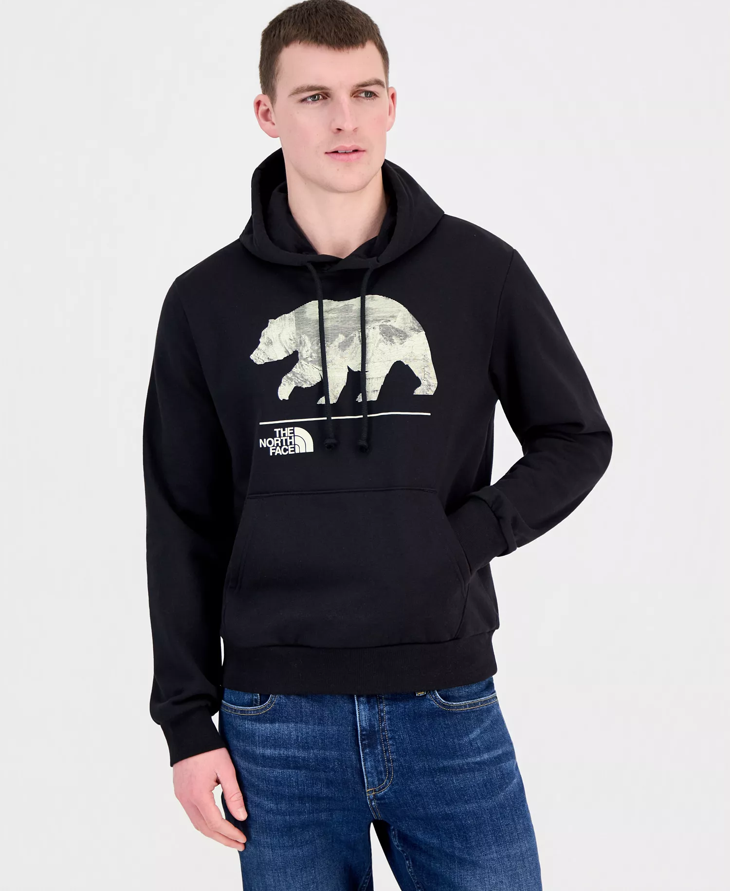 Men's Evolution MTN Bear Hoodie - TNF Black - 2XL