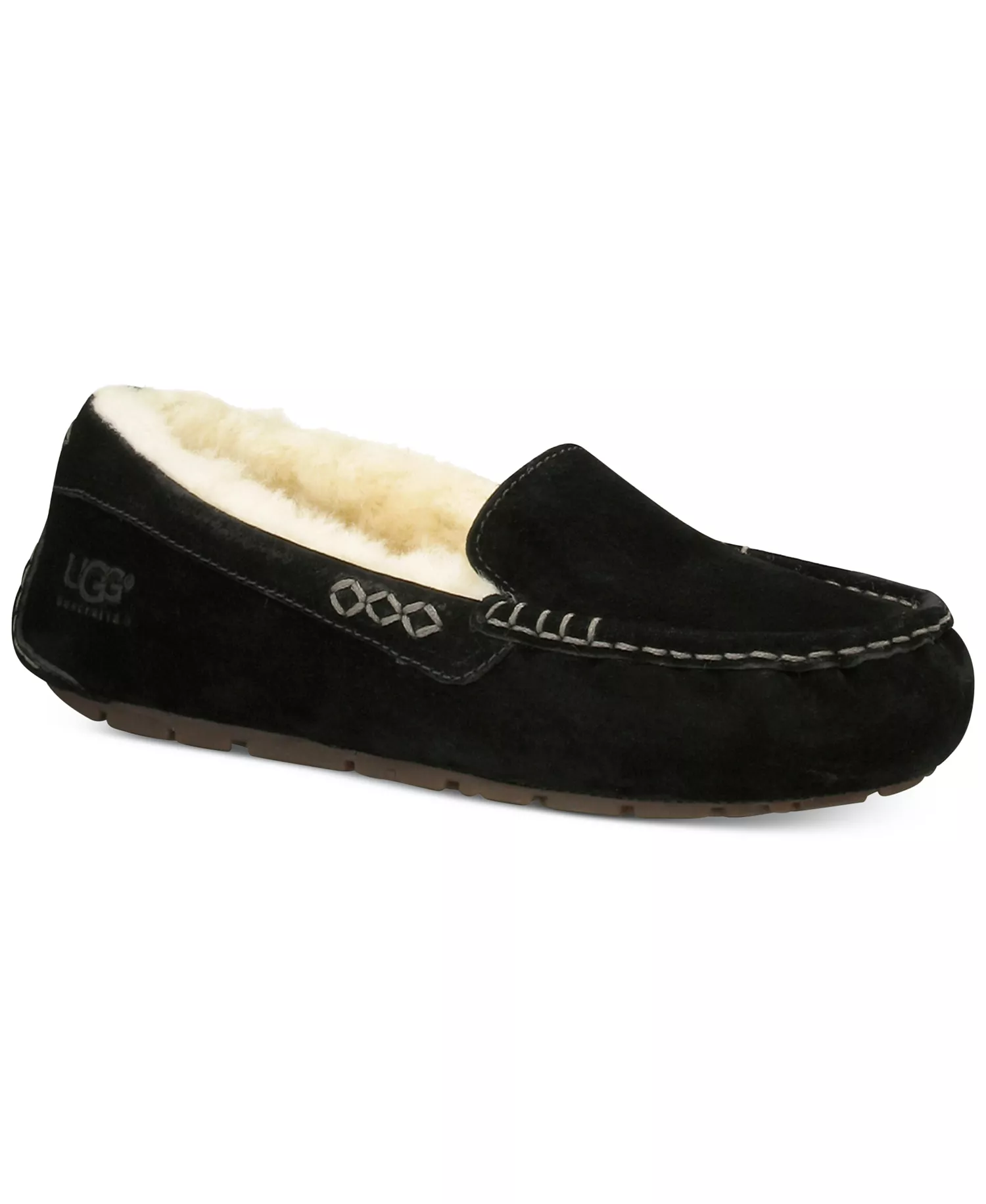 Women's Ansley Slip On Moccasin Slippers - Black - 10M