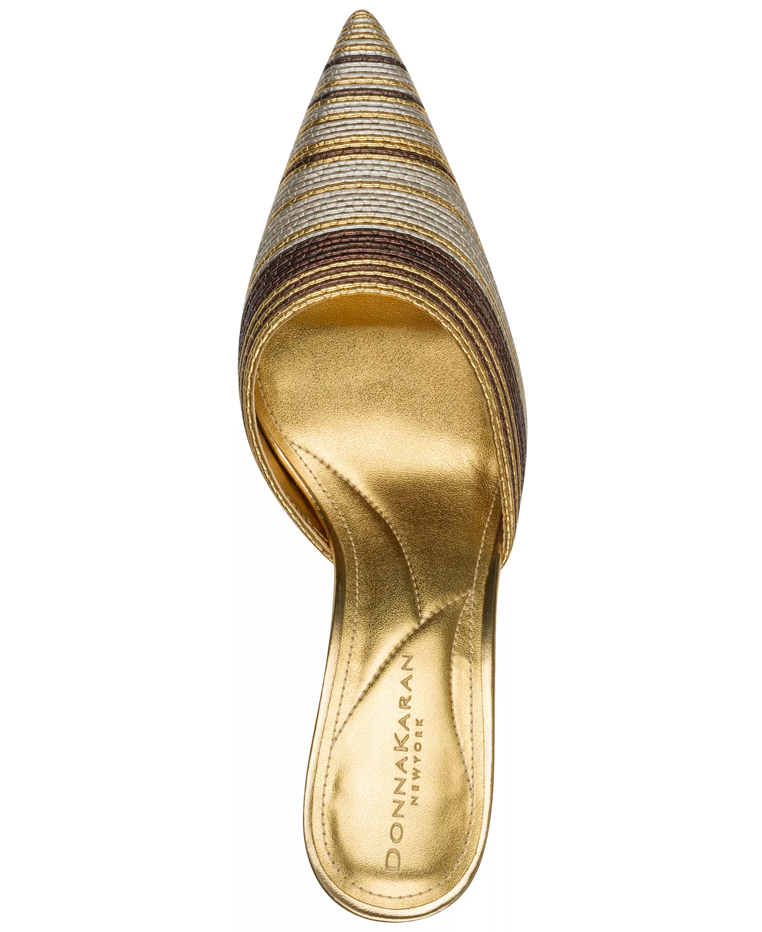 Women's Praxilla Pointed Toe Mule Pumps - Dark Copper/White Gold - 11M