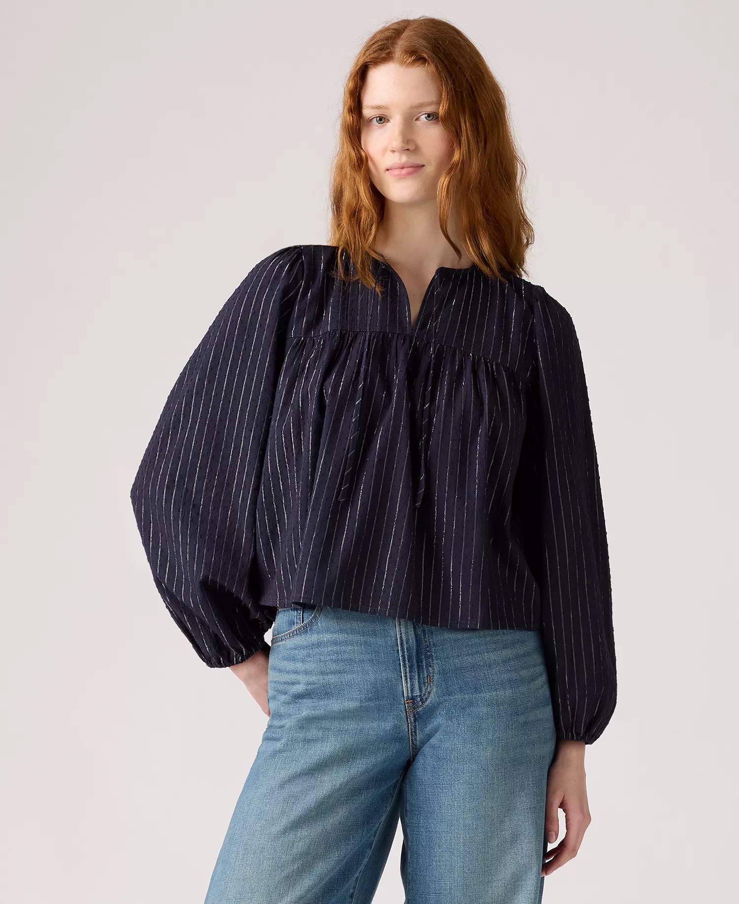 Women's Josephine Long Sleeve Top - Black - L