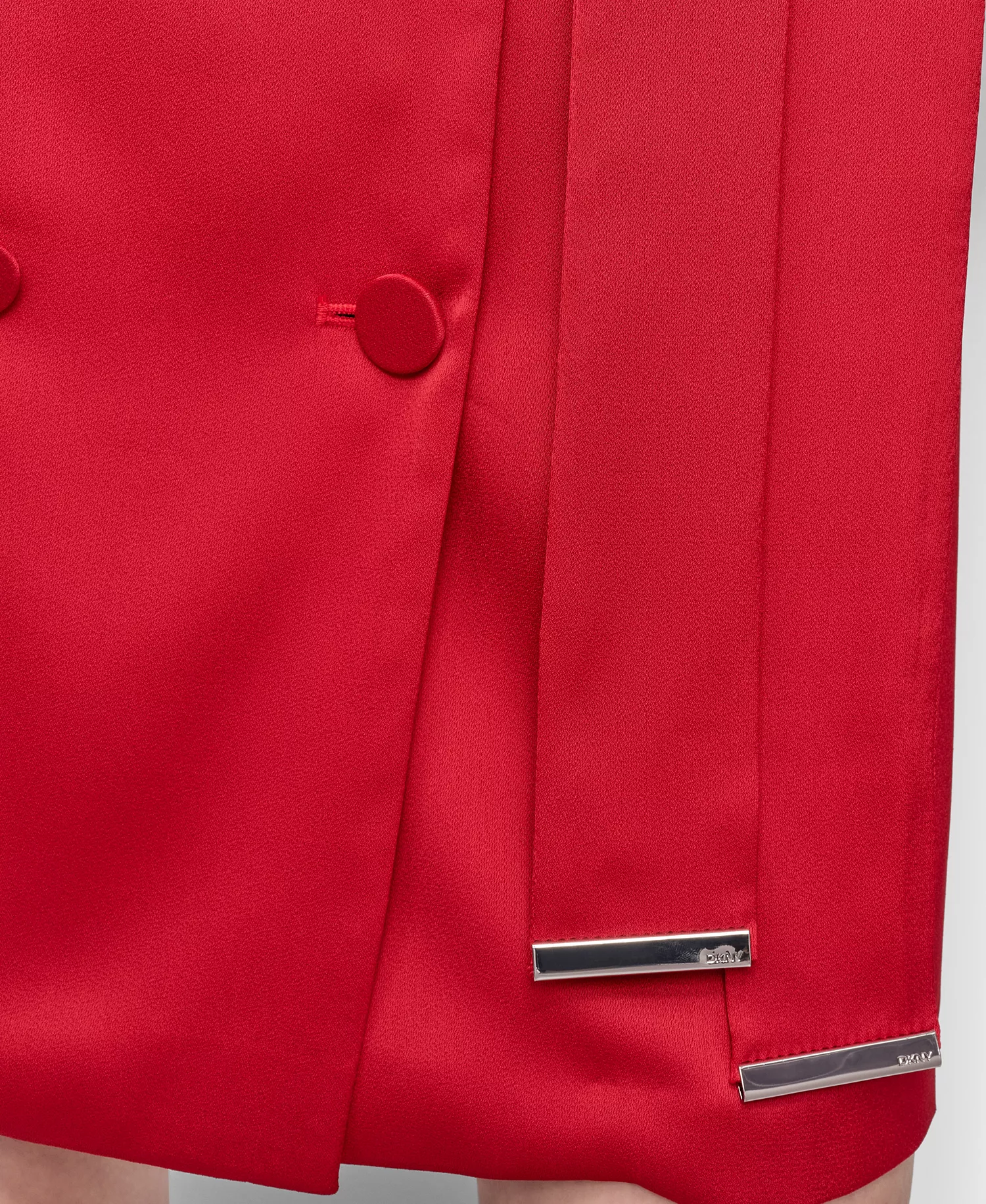 Women's Long Sleeve Double Breasted Shirtdress - City Crimson - 12