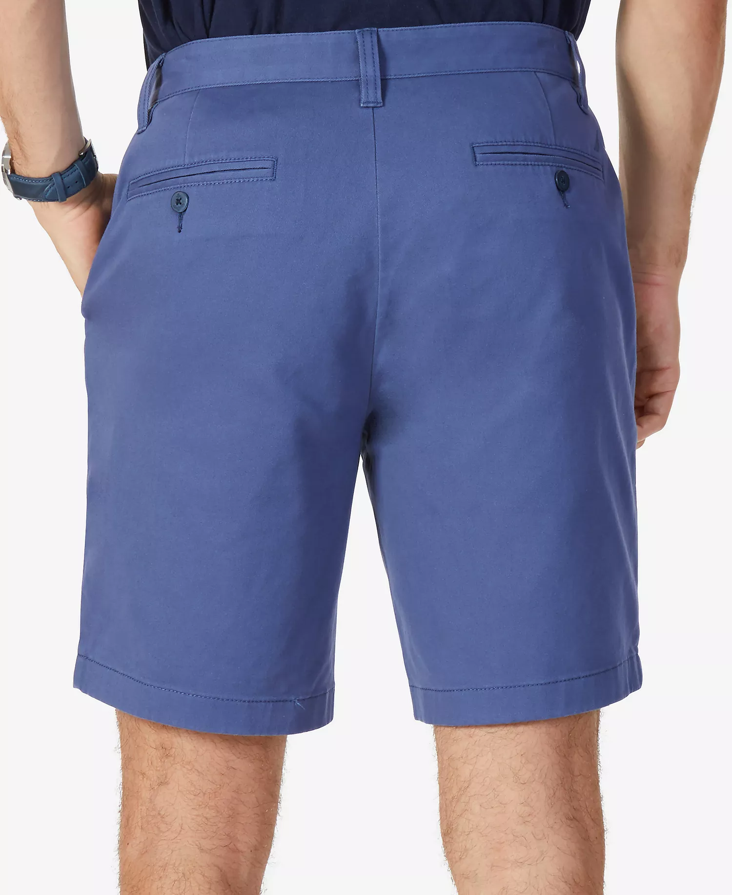 Classic-Fit 8.5” Stretch Chino Flat-Front Deck Short - Blue Indigo - 30