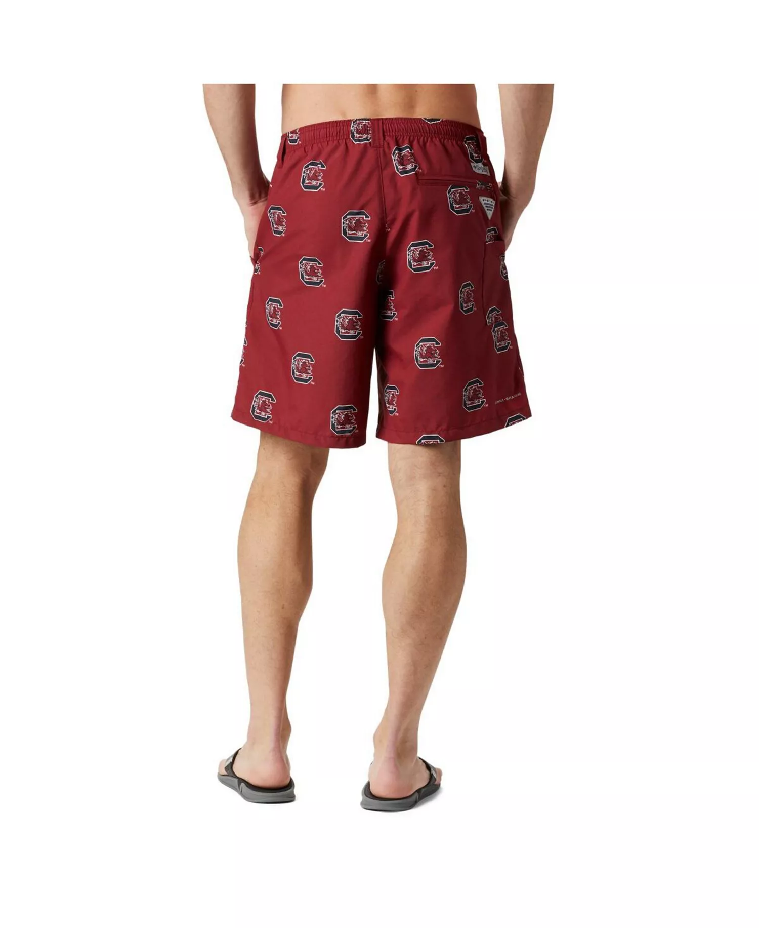 Men's Garnet South Carolina Gamecocks Backcast III Printed Shorts - Garnet - L