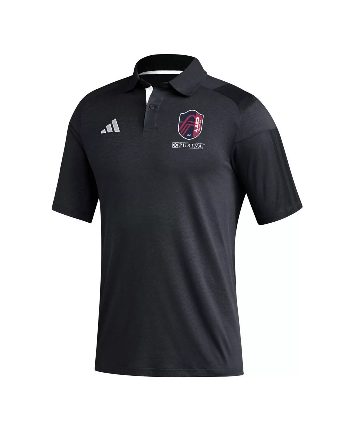 Men's Black St. Louis City SC 2023 On-Field Training Polo Shirt - Black - S