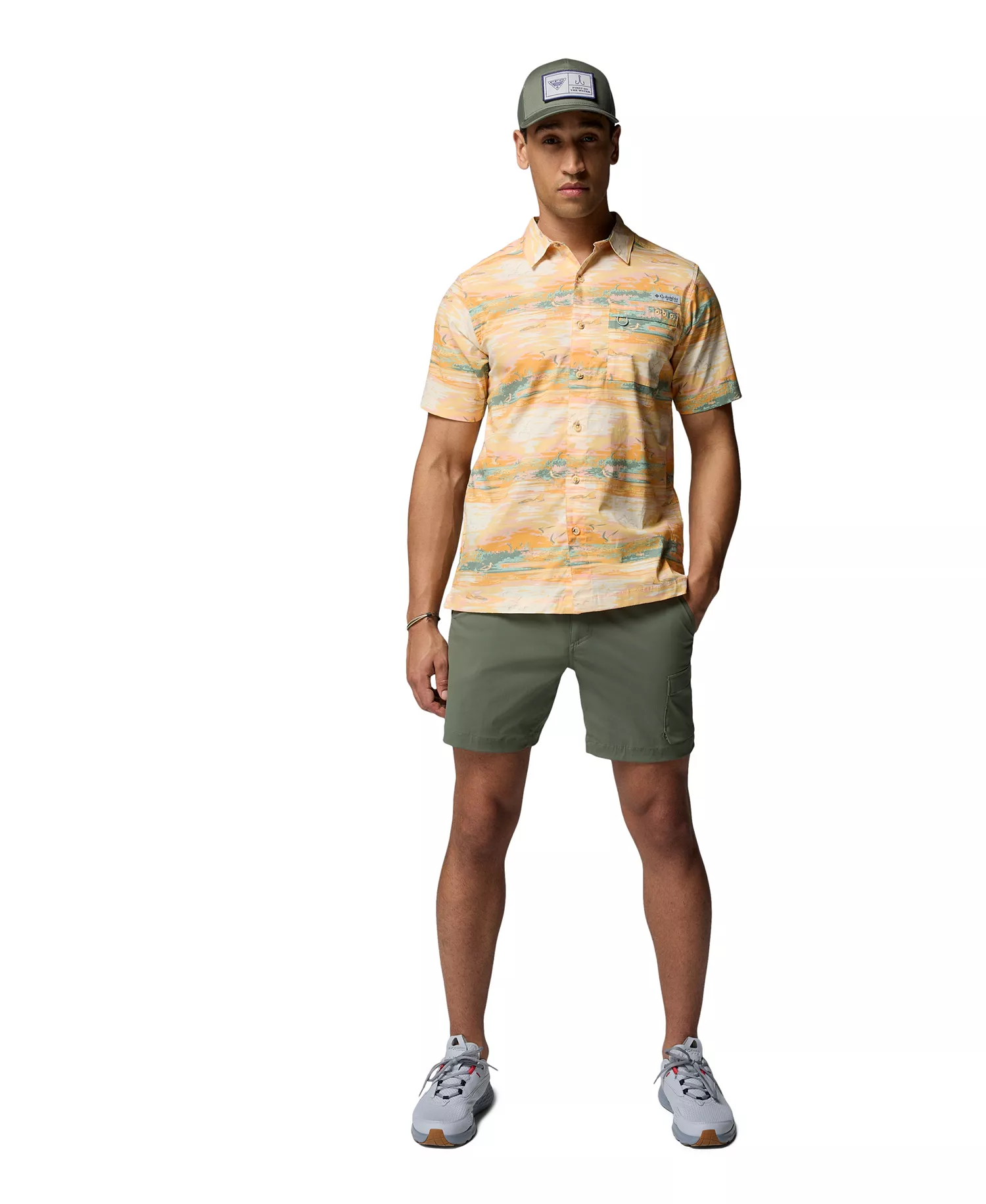 Men's Wild Cast Camp Shirt - Cocoa butter - L