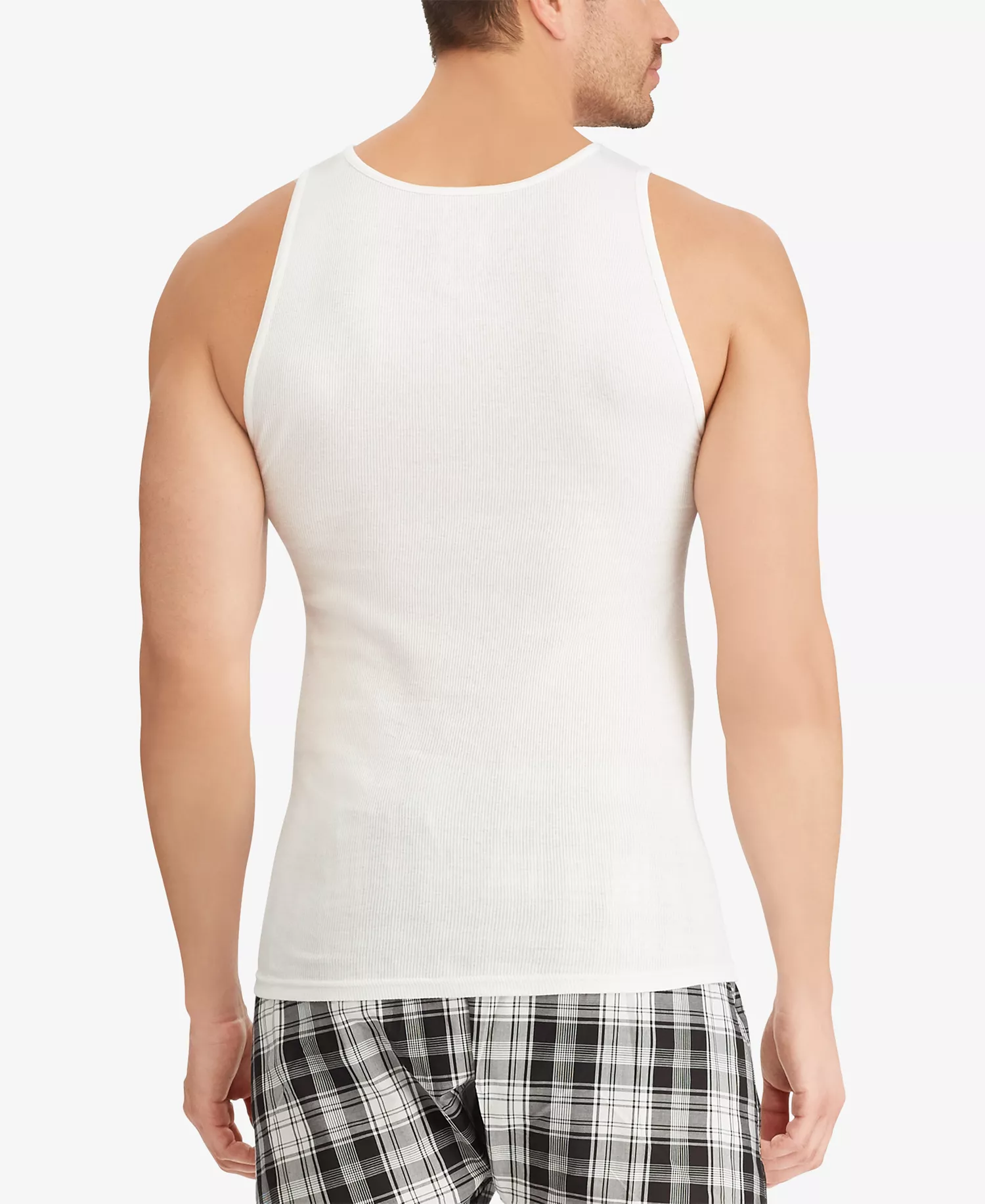 Men's 5-Pack Cotton Undershirt Tank Tops - White Pack - 2XL