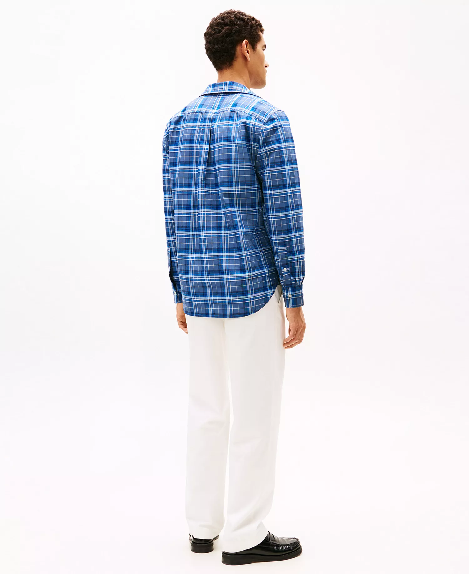 Men's Heritage Oxford Plaid Shirt - Aegean Sea / Check - L