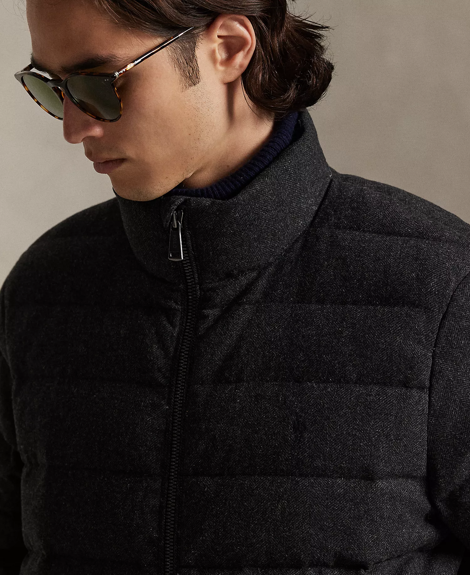 Men's Colden Herringbone Long-Sleeve Jacket - Barclay Heather - 2XL