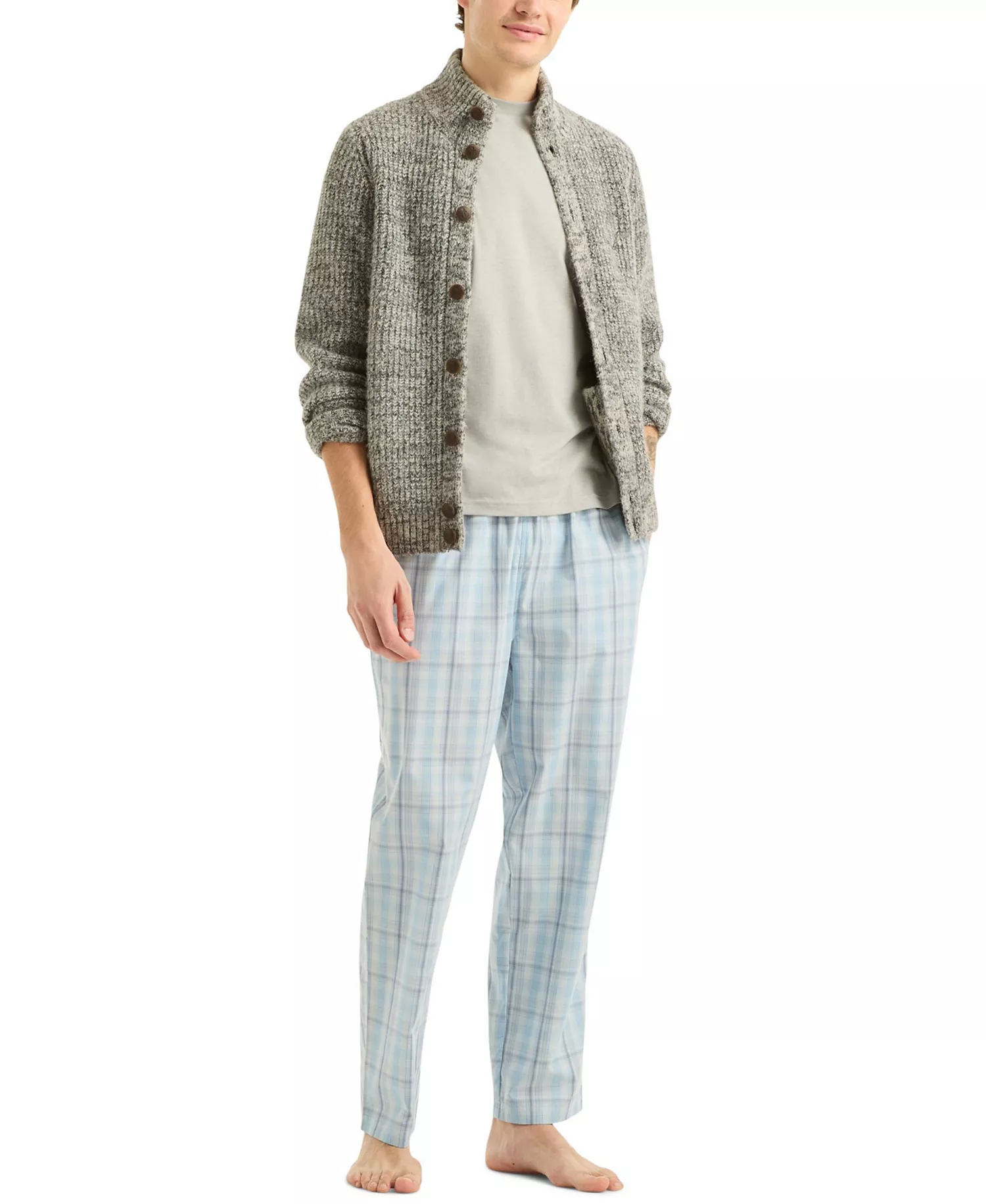 Men's Classic-Fit Pants - Blue - L