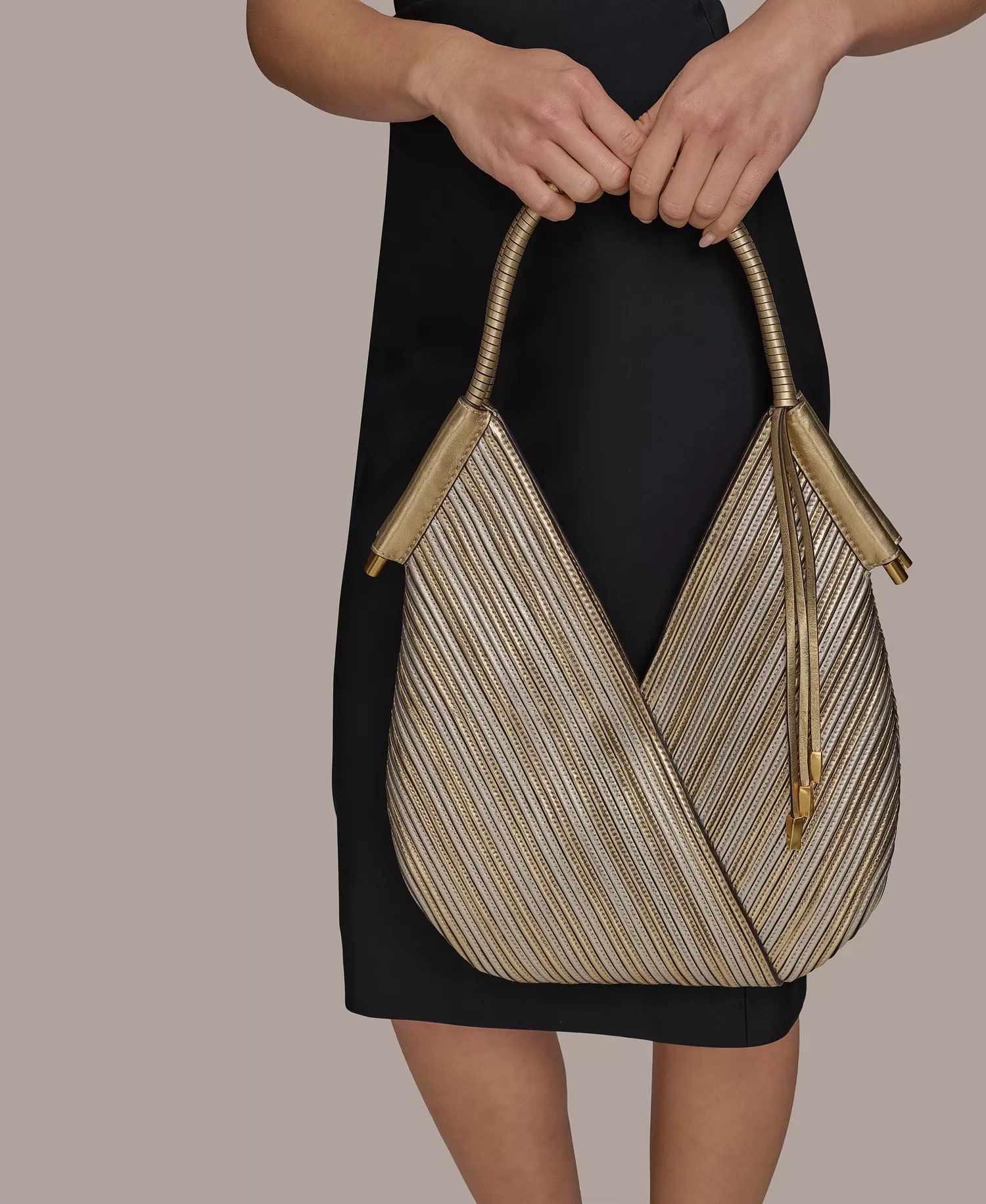 Baldwin Mini Metallic Shoulder Bag - Gold - NO SIZE