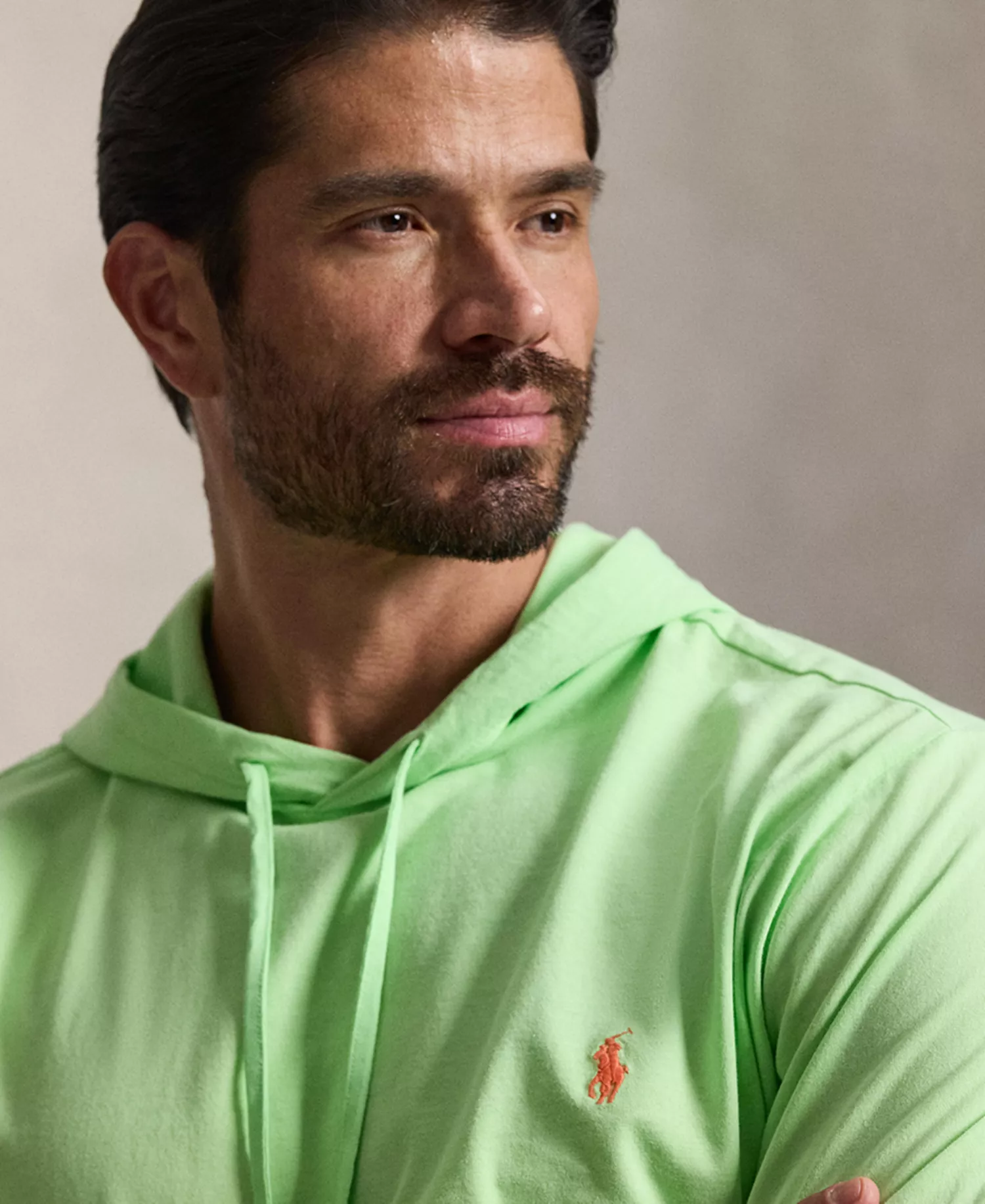 Men's Big & Tall Long-Sleeve Hooded T-Shirt - Cruise Lime - 2LT