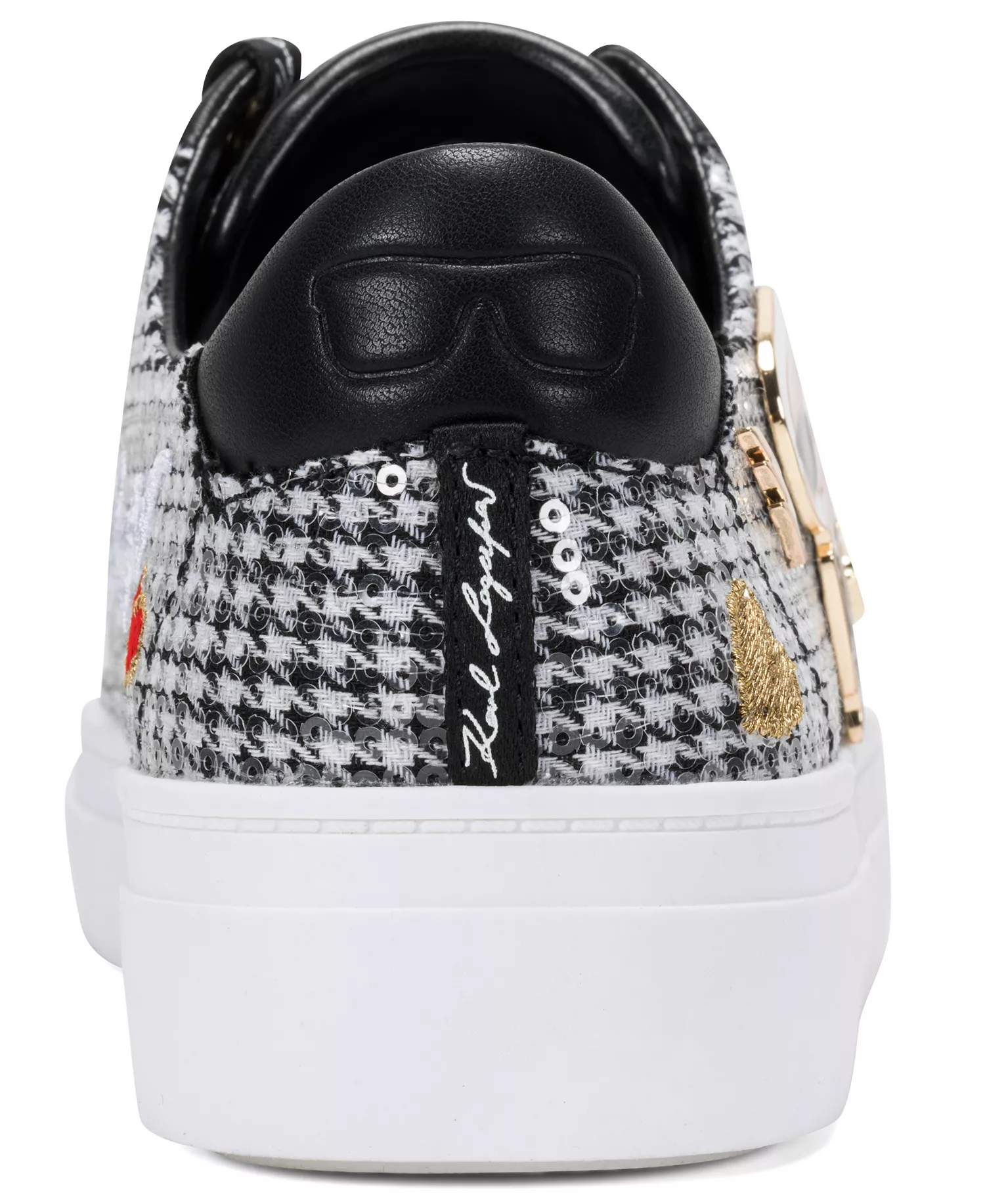 Women's Cate Pins Lace Up Sneakers - Black/White - 6.5