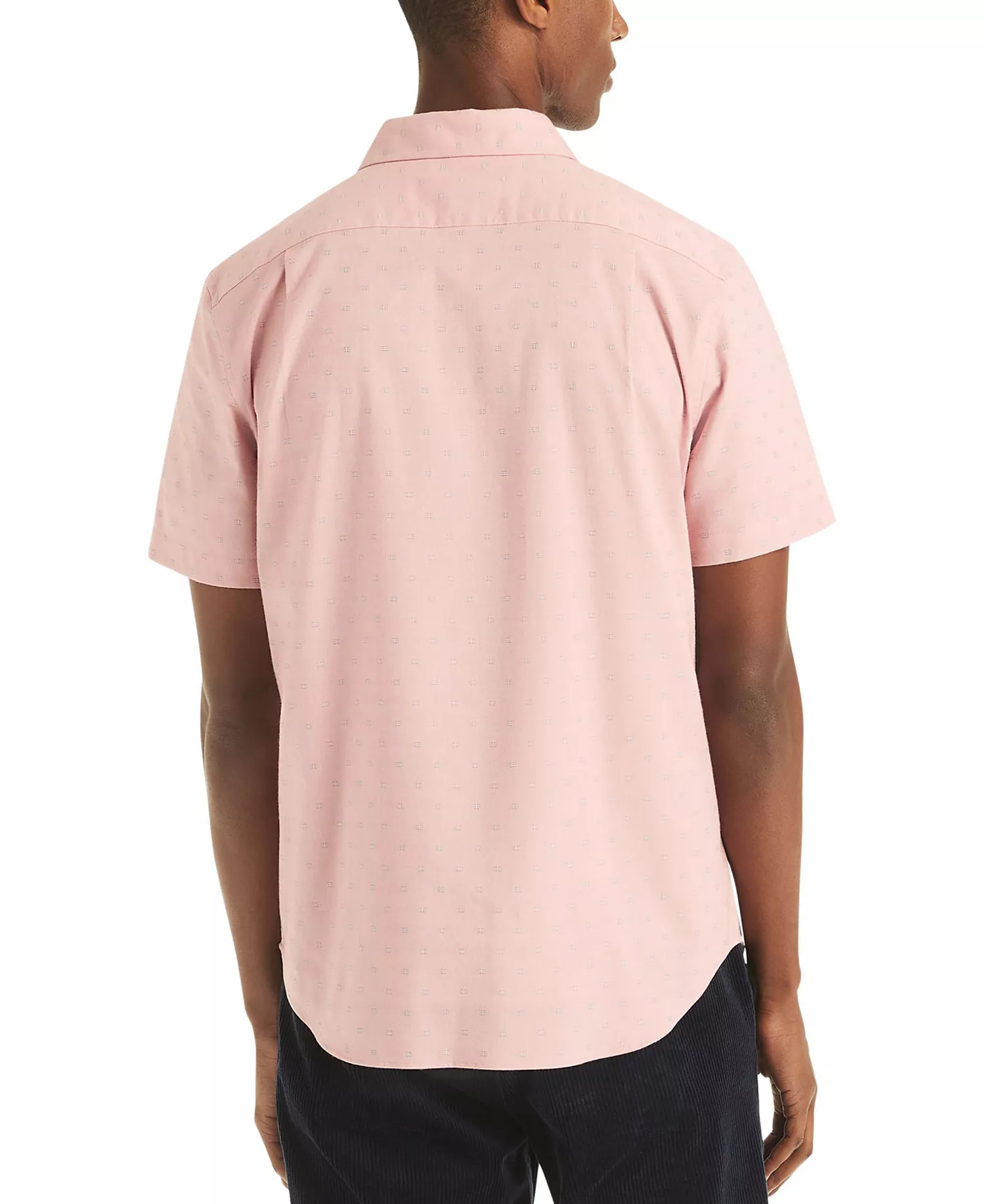 Men's Printed Short-Sleeve Shirt - Apricot Berry - 2XL