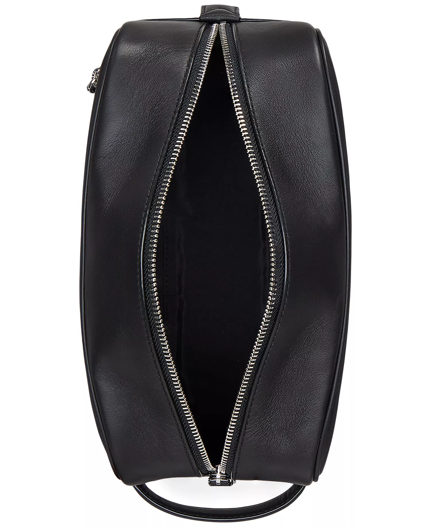 Men's Smooth Leather Travel Case - Black - No Size