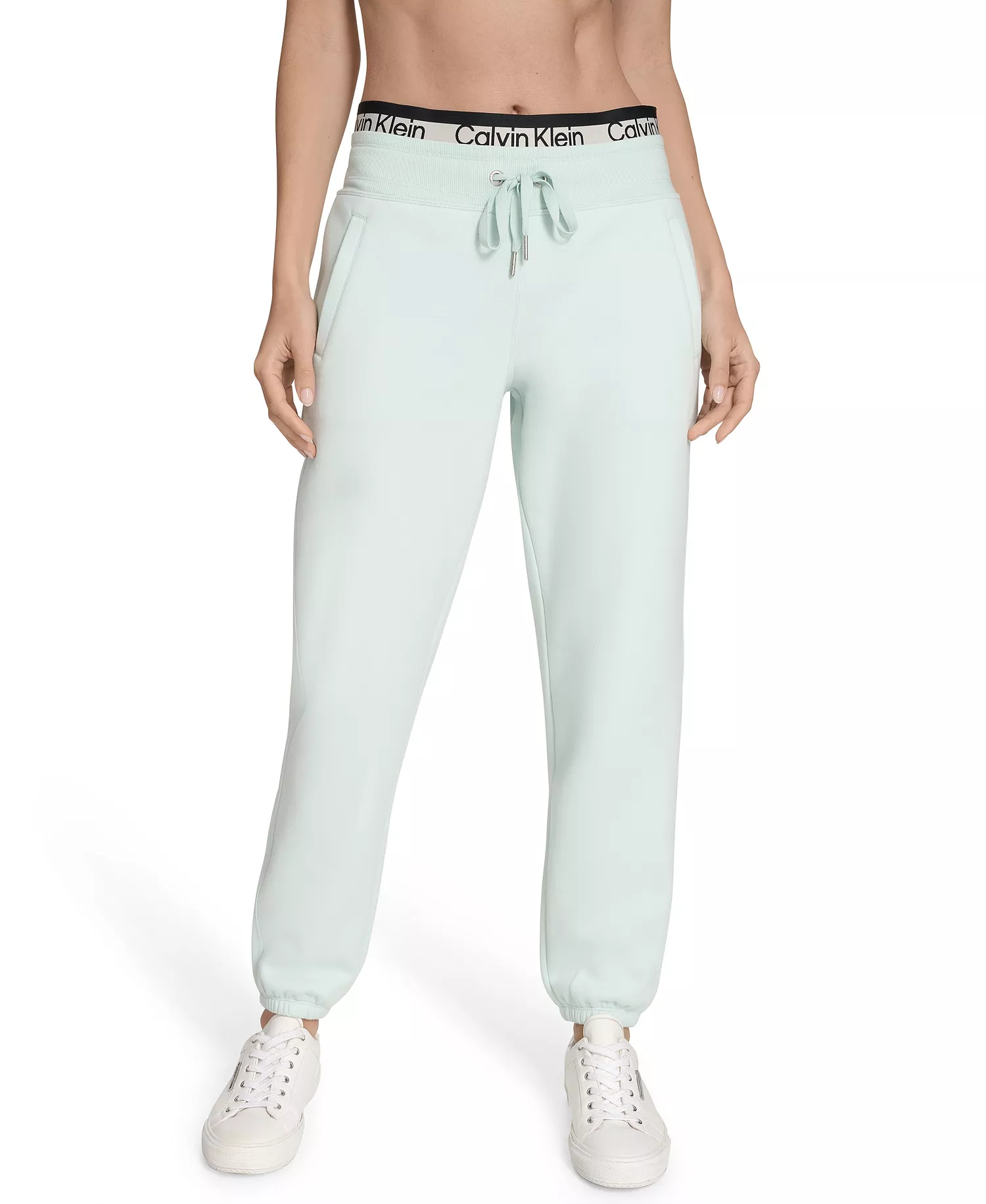 Women's Performance Logo Stripe Jogger Sweatpants - Aqua Blue - M