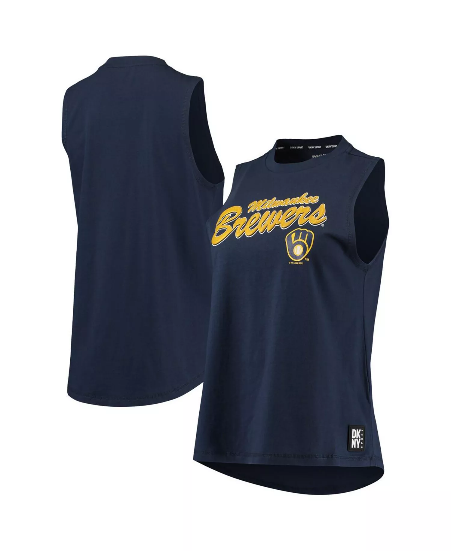 Women's Navy Milwaukee Brewers Marcie Tank Top - Navy - S