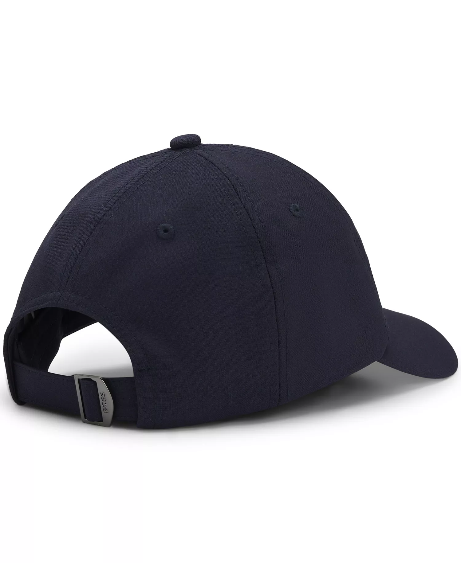 Men's Wool-Blend Twill Metallic Logo Lettering Cap - Dark Blue - ONE SIZE
