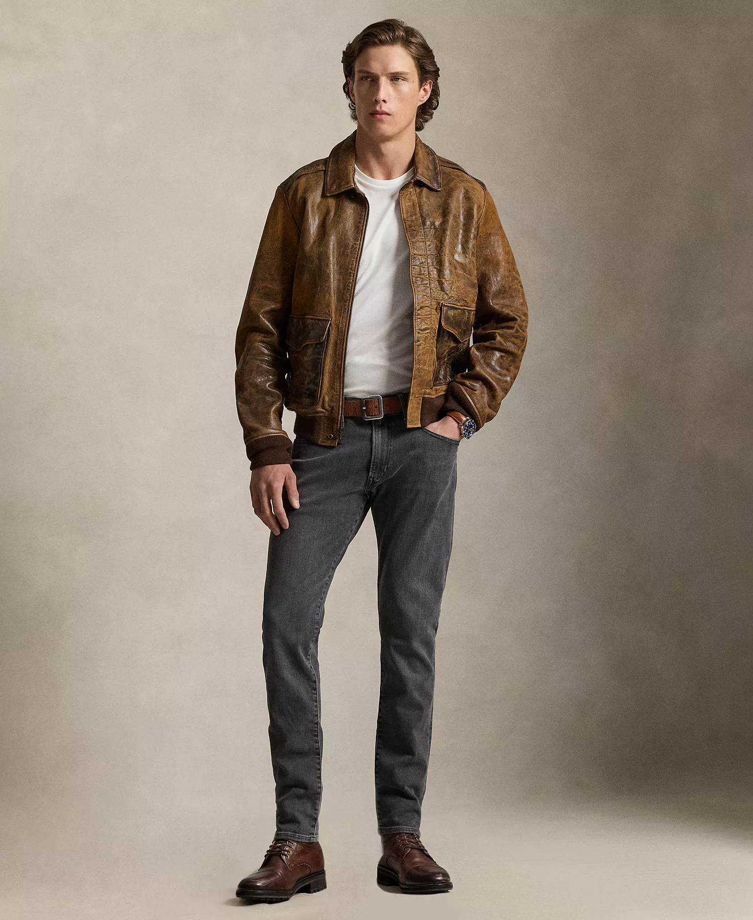 Men's Parkside Active Taper Zip-Fly Stretch Jeans - Fogland - 30x30