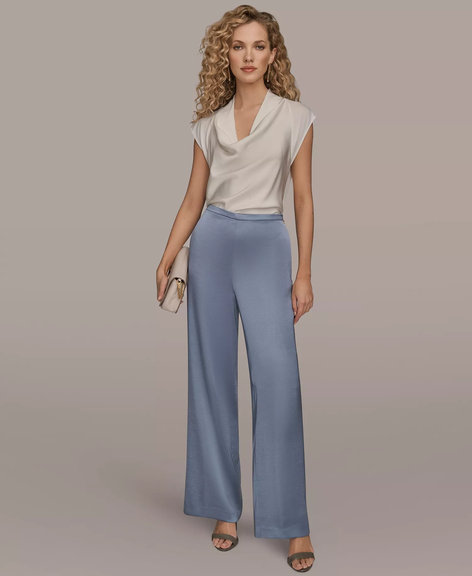 Women's Wide Leg Pull-On Pants - Tempest - L