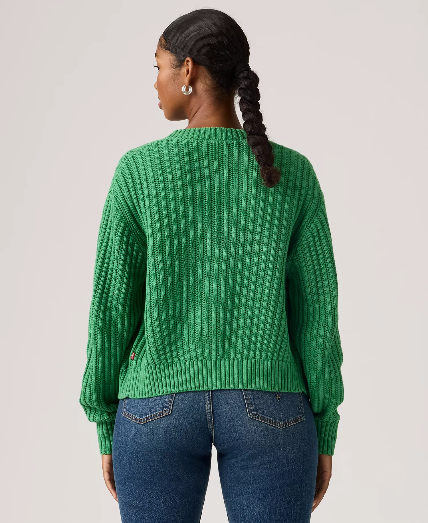 Women's Snowflake Long Sleeve Cardigan Sweater - Pine Green - L
