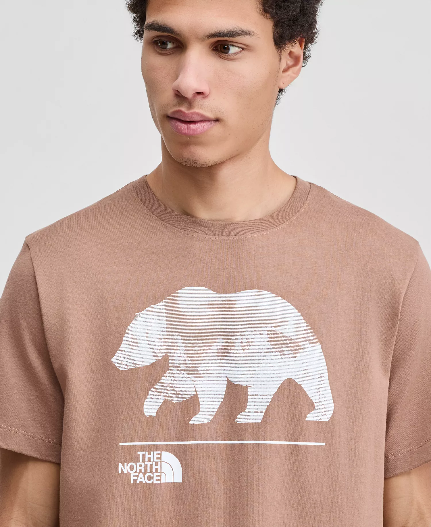 Men's Evolution Mountain Bear Short-Sleeve T-Shirt - Latte - 2XL