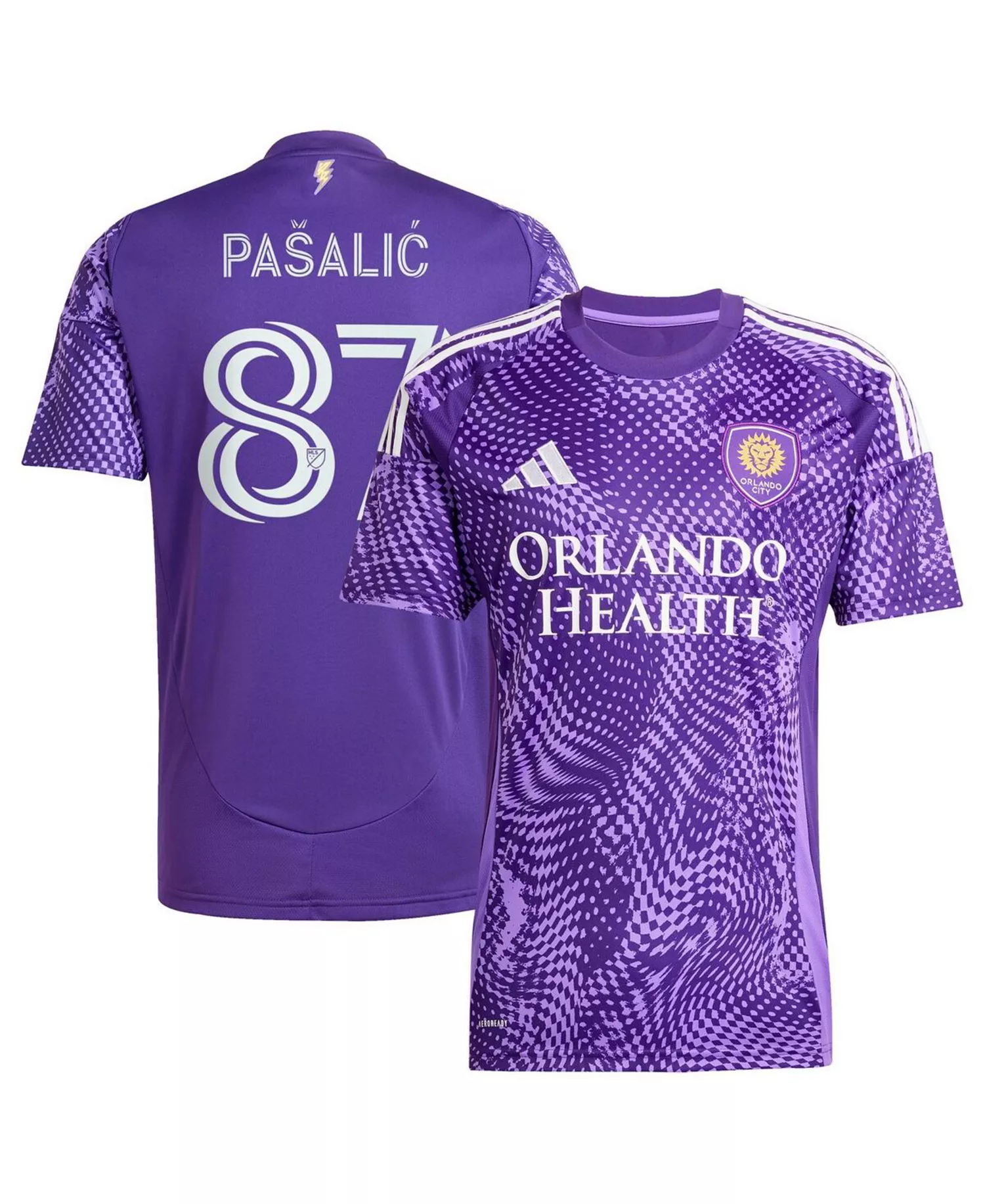 Men's Marco Pasalic Purple Orlando City SC 2025 Perfect Storm Replica Player Jersey - Purple - 2XL