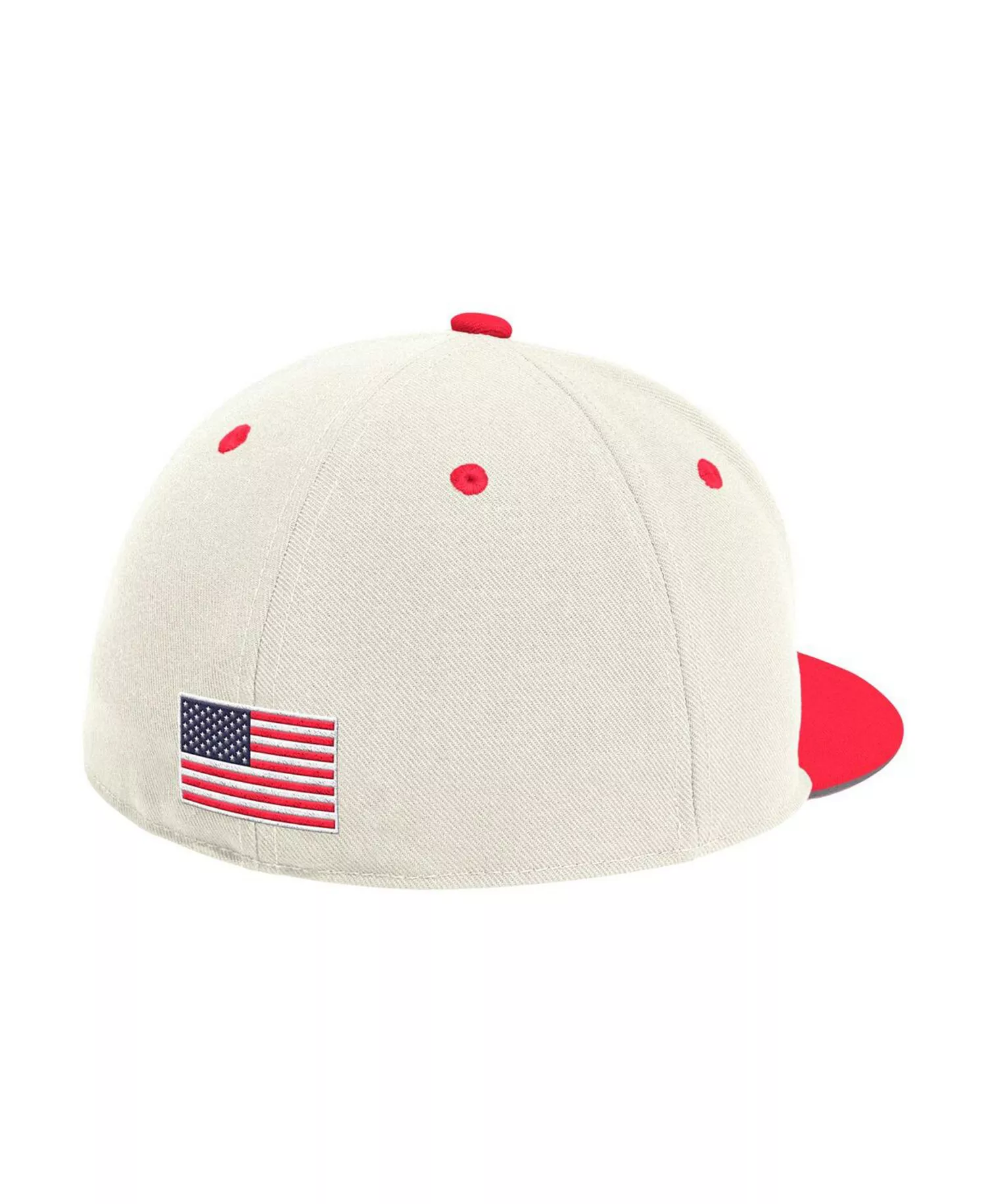 Men's Cream Indiana Hoosiers On-Field Fitted Baseball Hat - Cream - 7 1/2