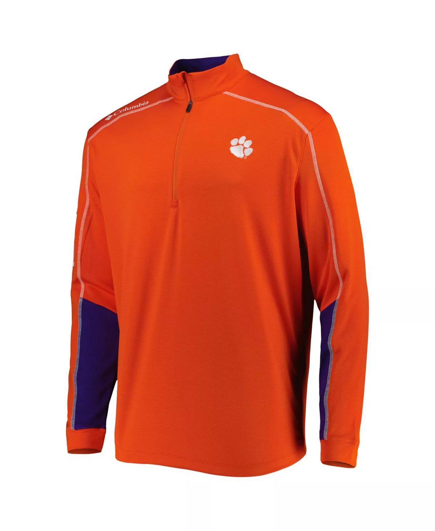 Men's Orange Clemson Tigers Shotgun 2.0 Omni-Wick Quarter-Zip Jacket - Orange - 2XL