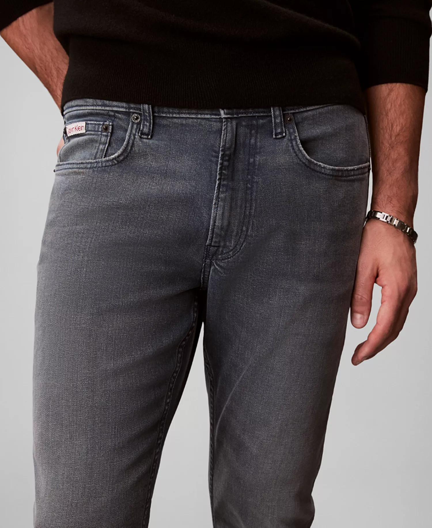 Men's Slim-Fit Stretch Jeans - Blue Ash Stone - 29 - 30