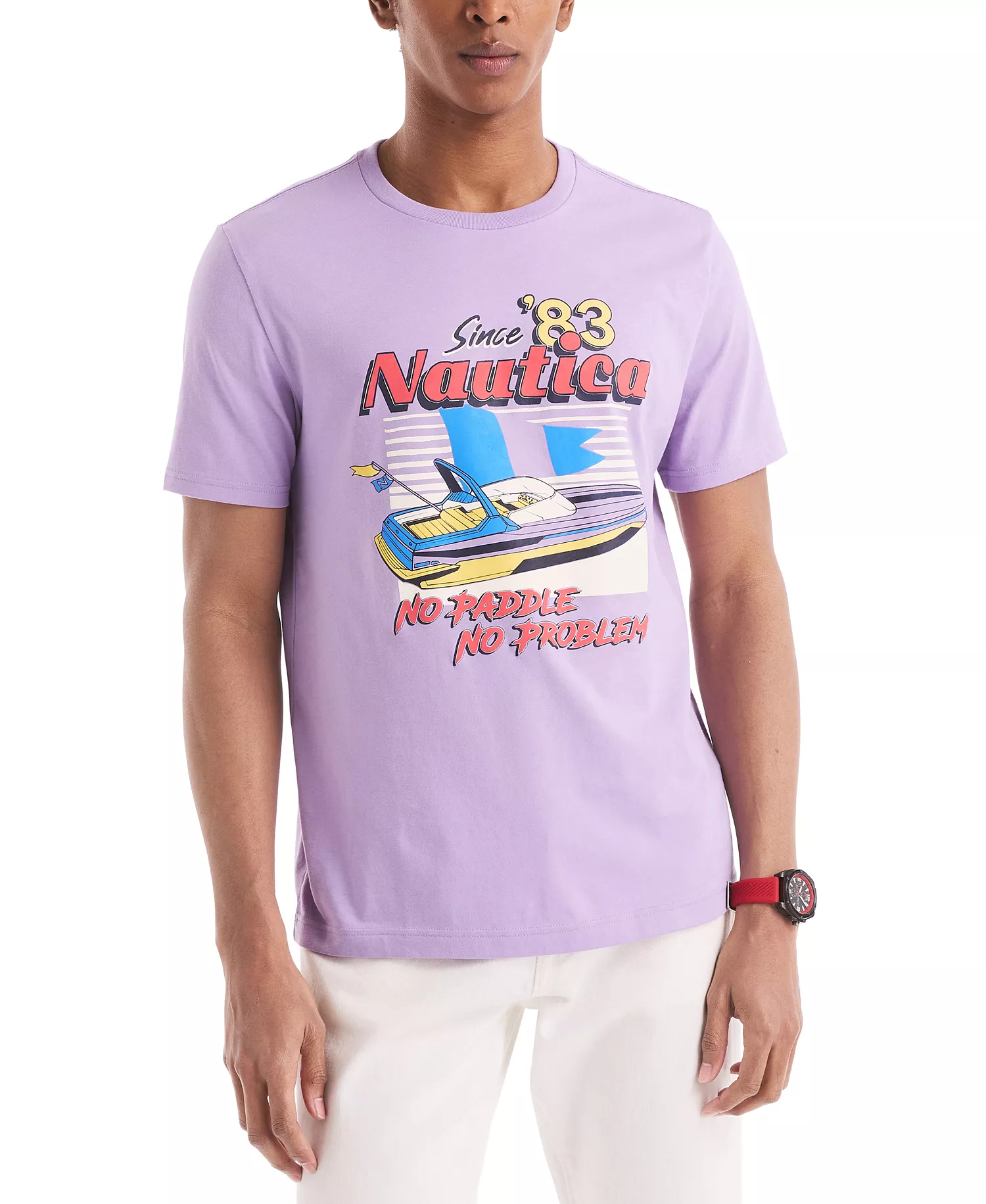 Men's Retro Vibe Classic-Fit Graphic T-Shirt - Viola - 2XL