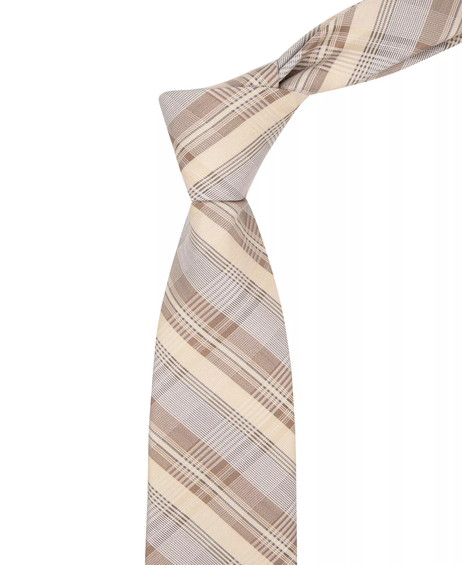 Men's Gibson Plaid Tie - Beige - ONE SIZE